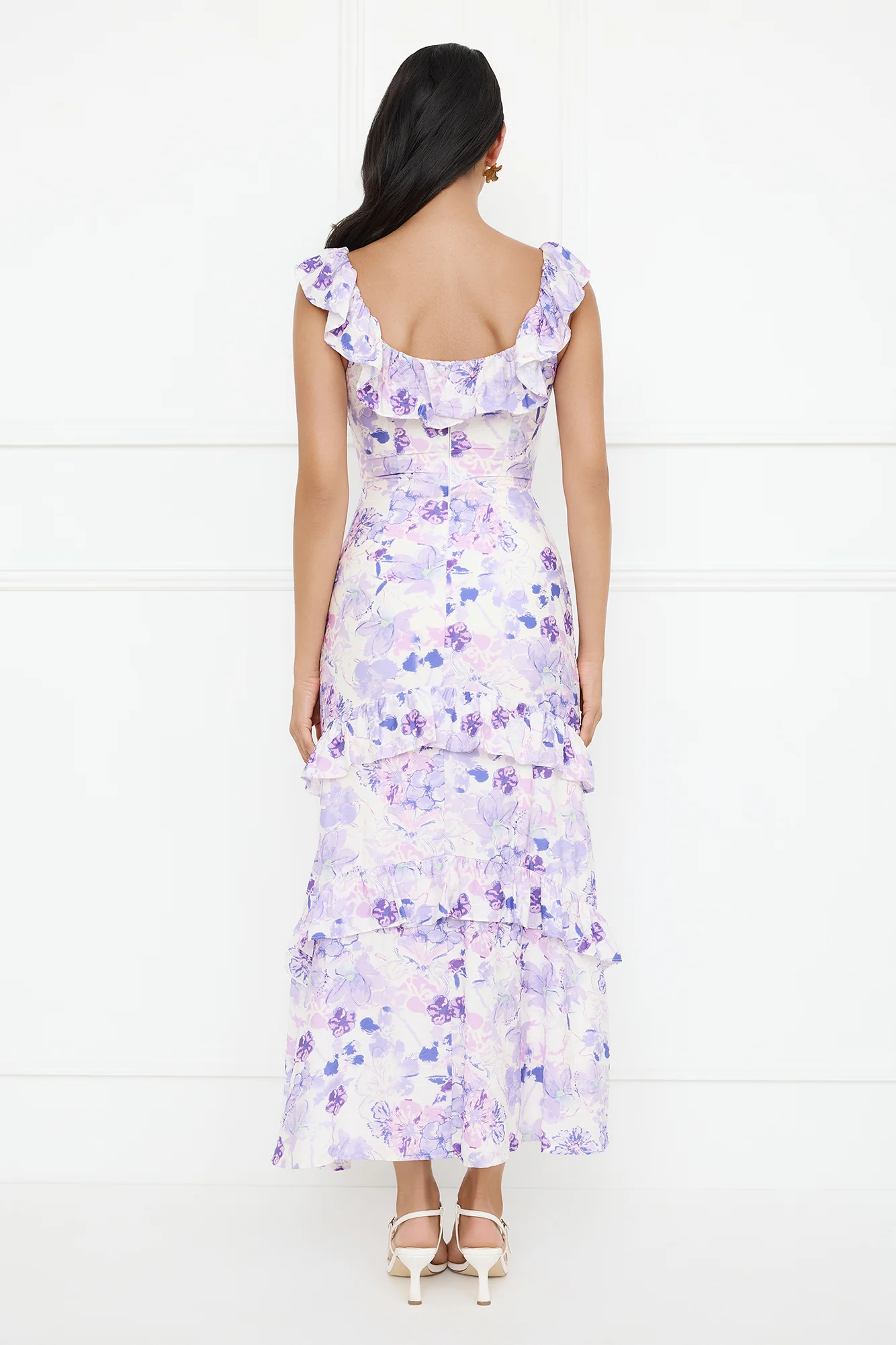 Midnight Magnolia Maxi Dress Purple