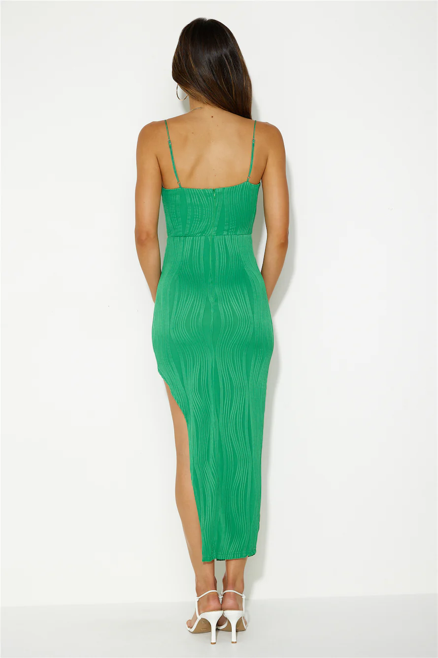 Wise Track Midi Dress Green