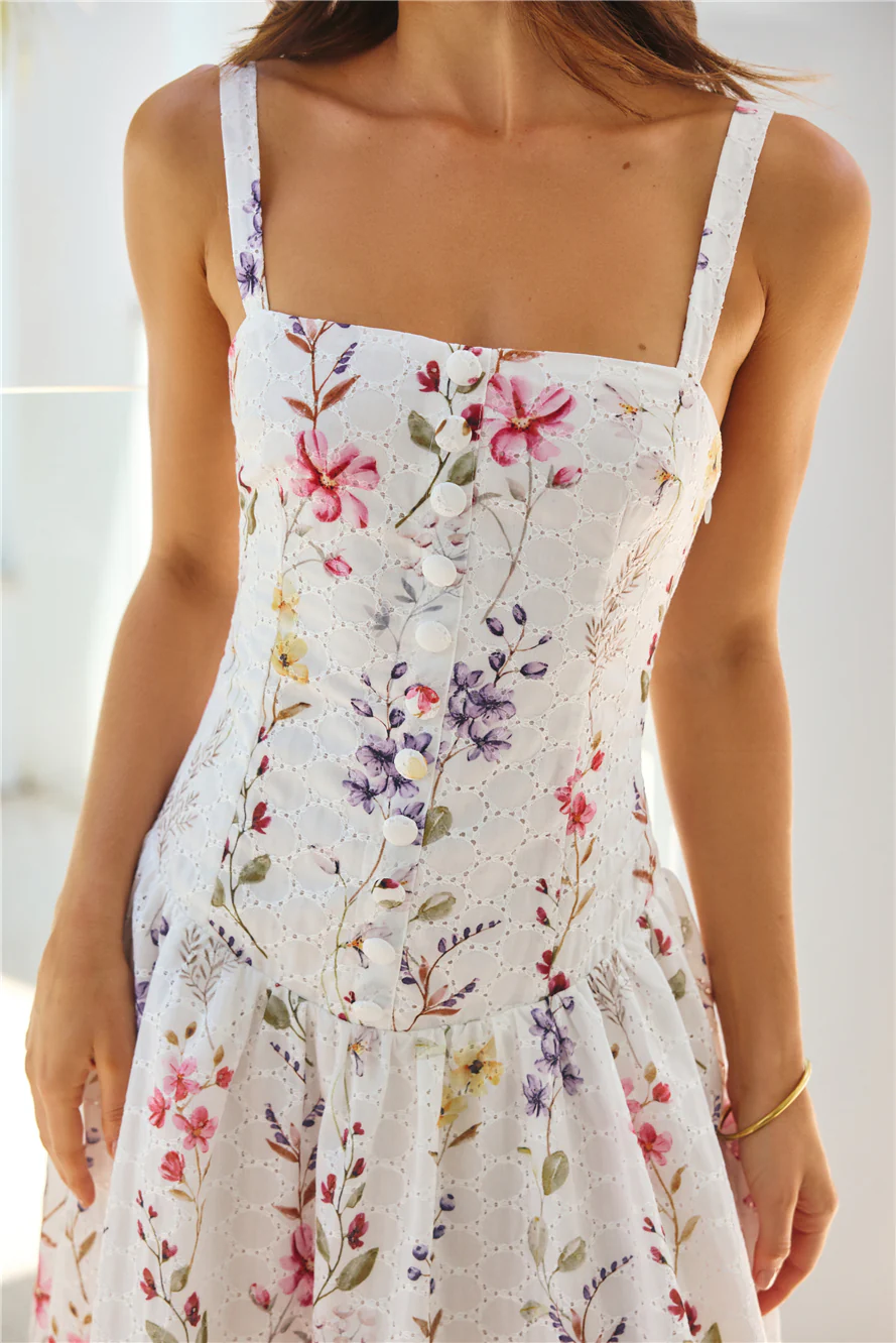 Whimsical Charm Maxi Dress Print