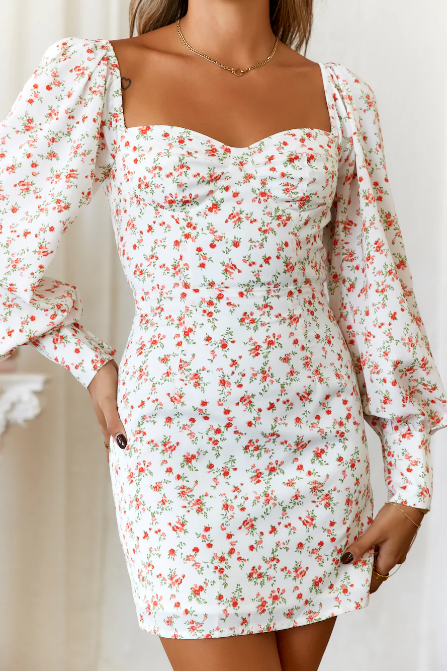 DIVALIFES Cr��me De La Cr��me Mini Dress White