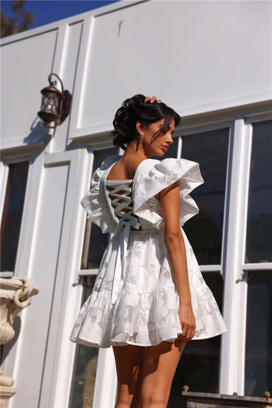 DIVALIFES Sweeter Than Life Mini Dress White
