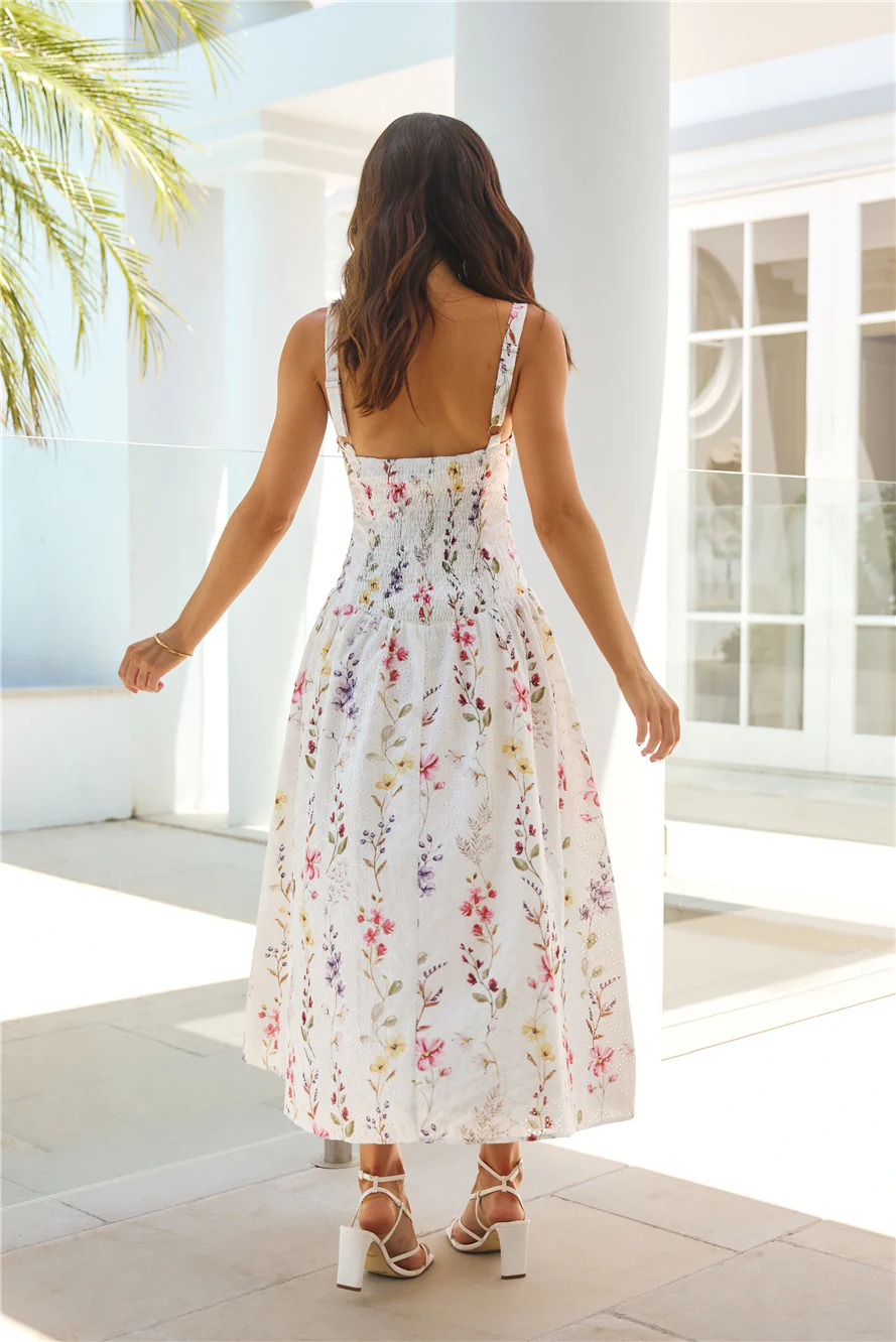 Whimsical Charm Maxi Dress Print