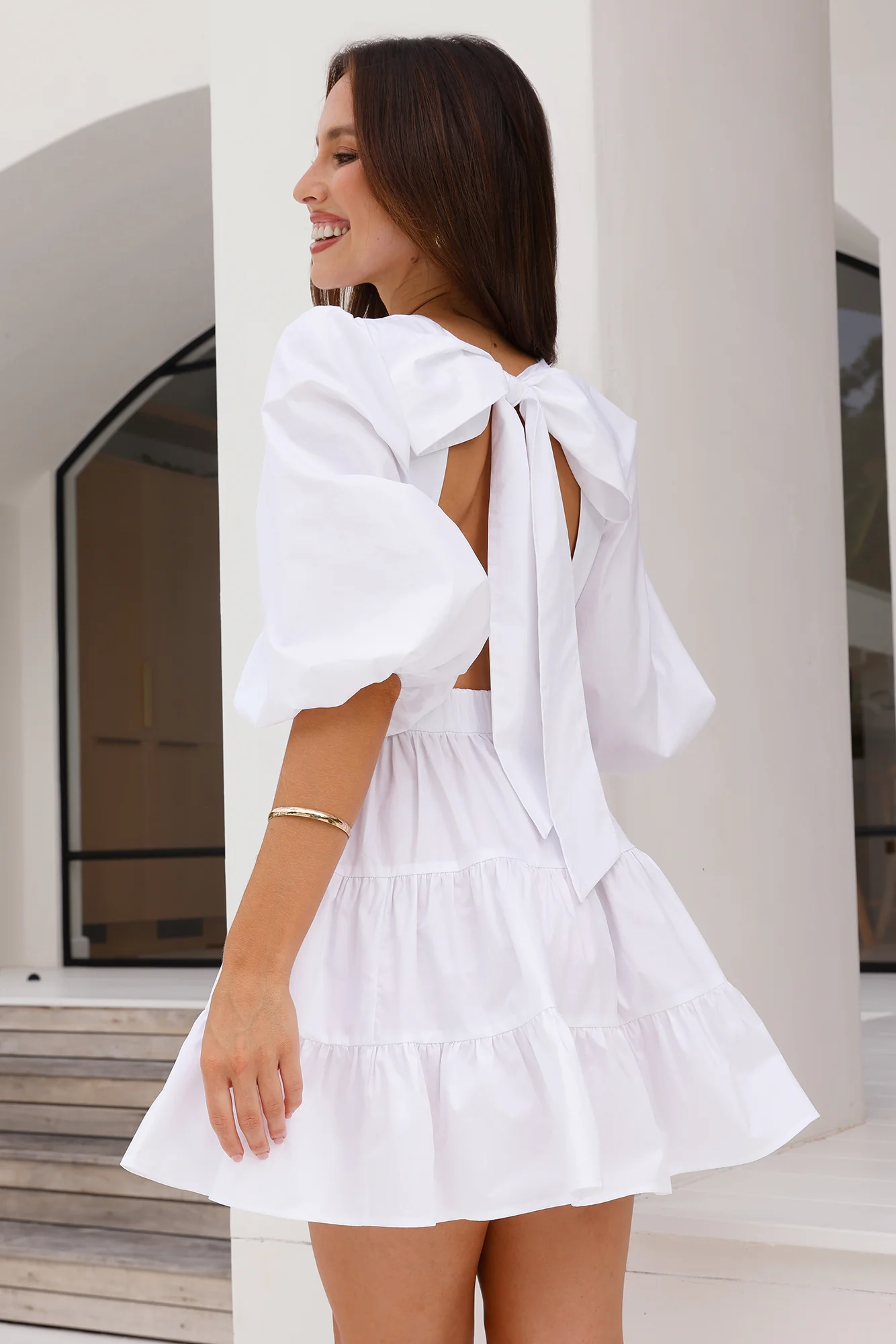 DIVALIFES Sweetest Treat Mini Dress White