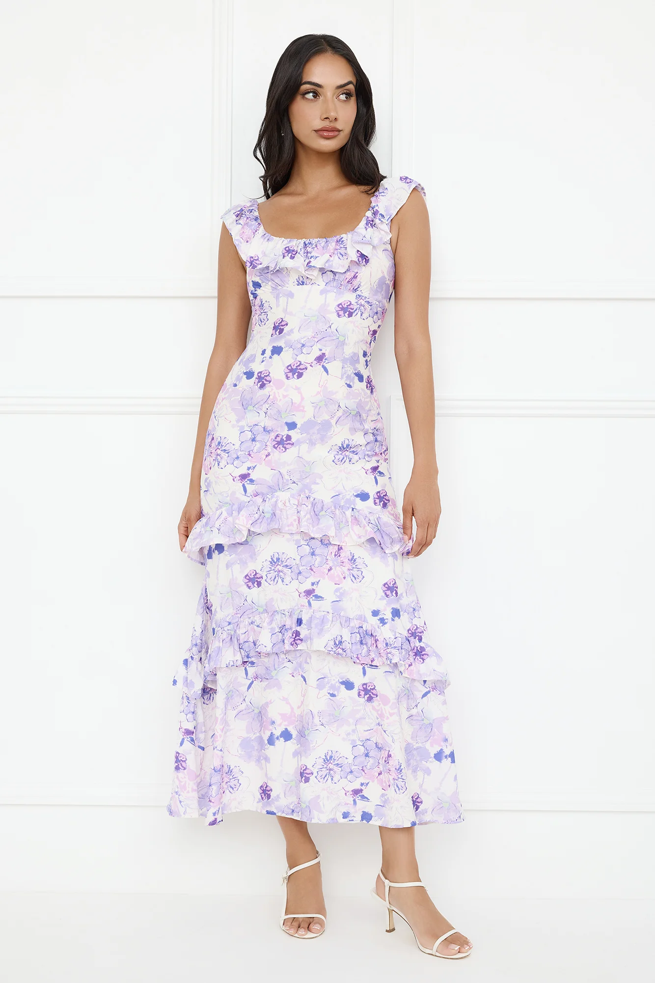 Midnight Magnolia Maxi Dress Purple