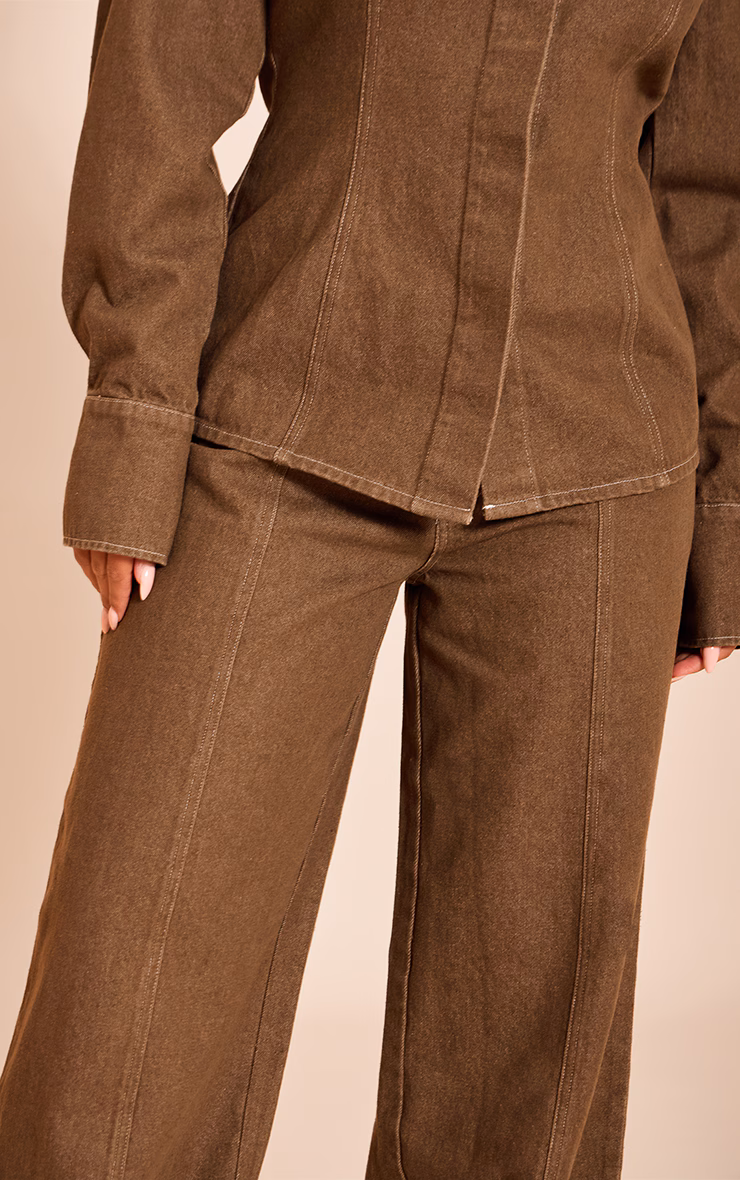 Shape Khaki Seam Front Straight Leg Twill Pant