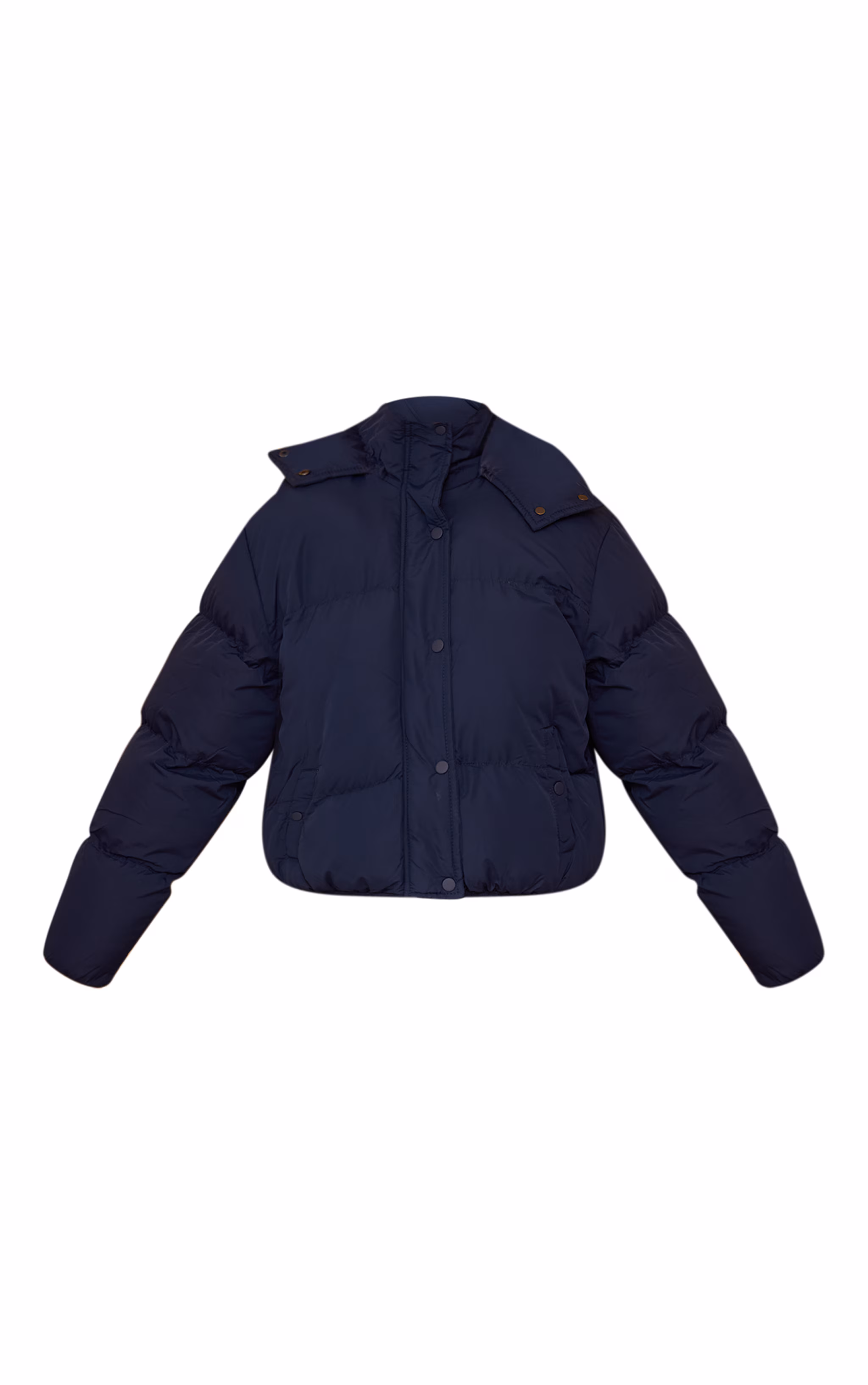 Navy Hooded Puffer Coat