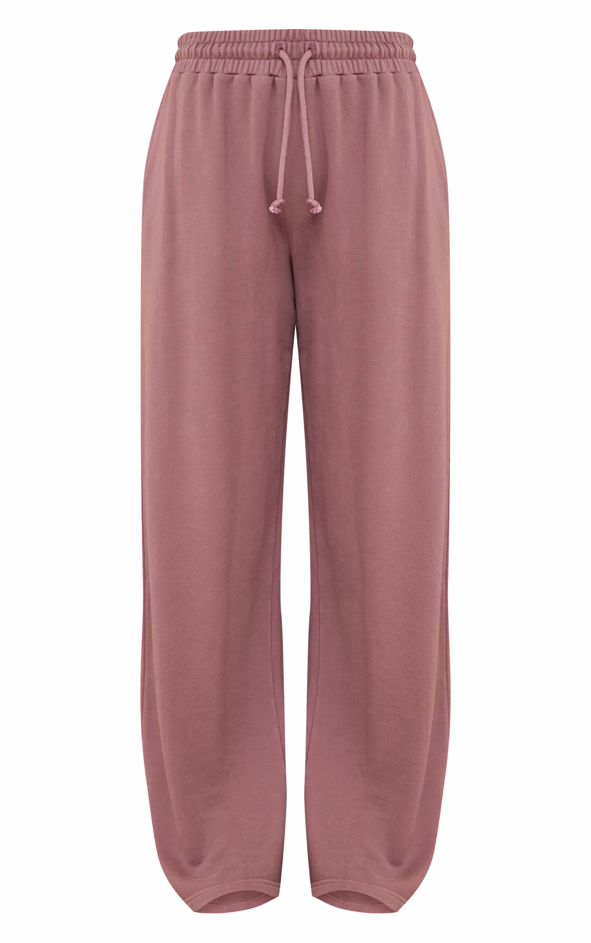 Mauve Acid Wash Drawcord Cuff Sweatpants