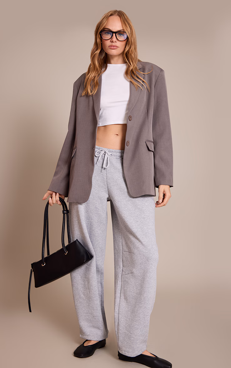 Charcoal Oversized Blazer