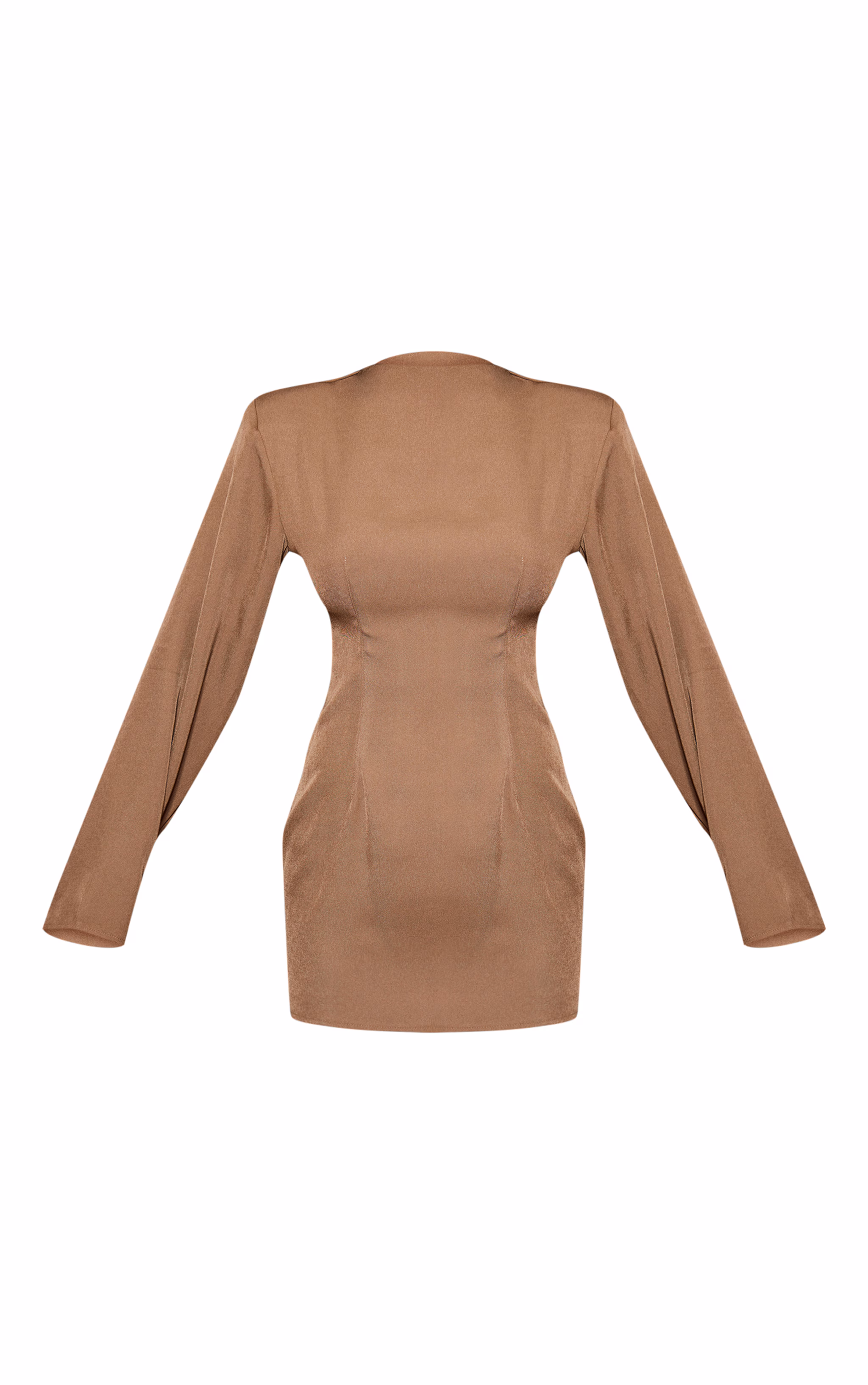 Mocha Woven Batwing Bodycon Dress