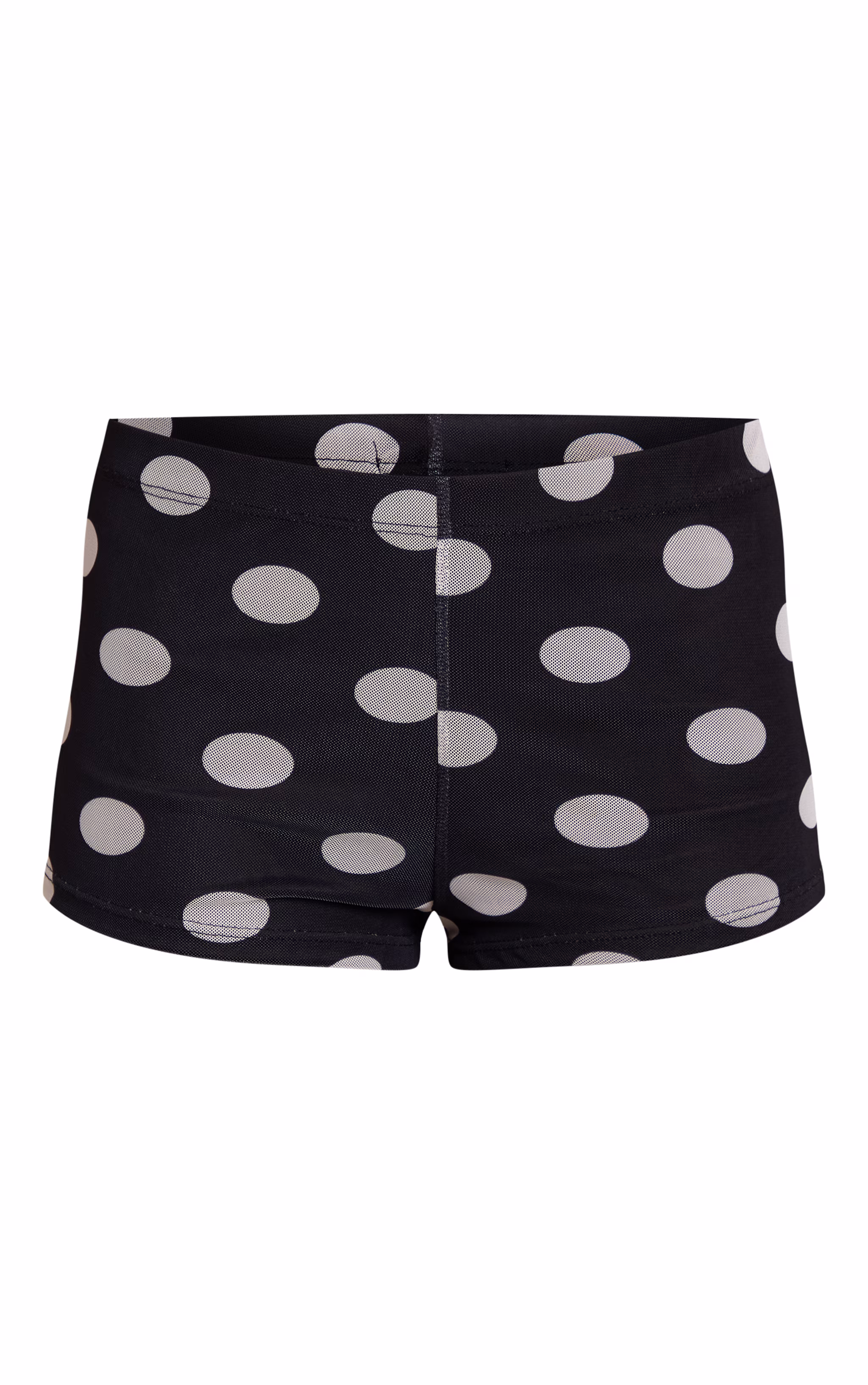 Black Polka Dot Hot Pants