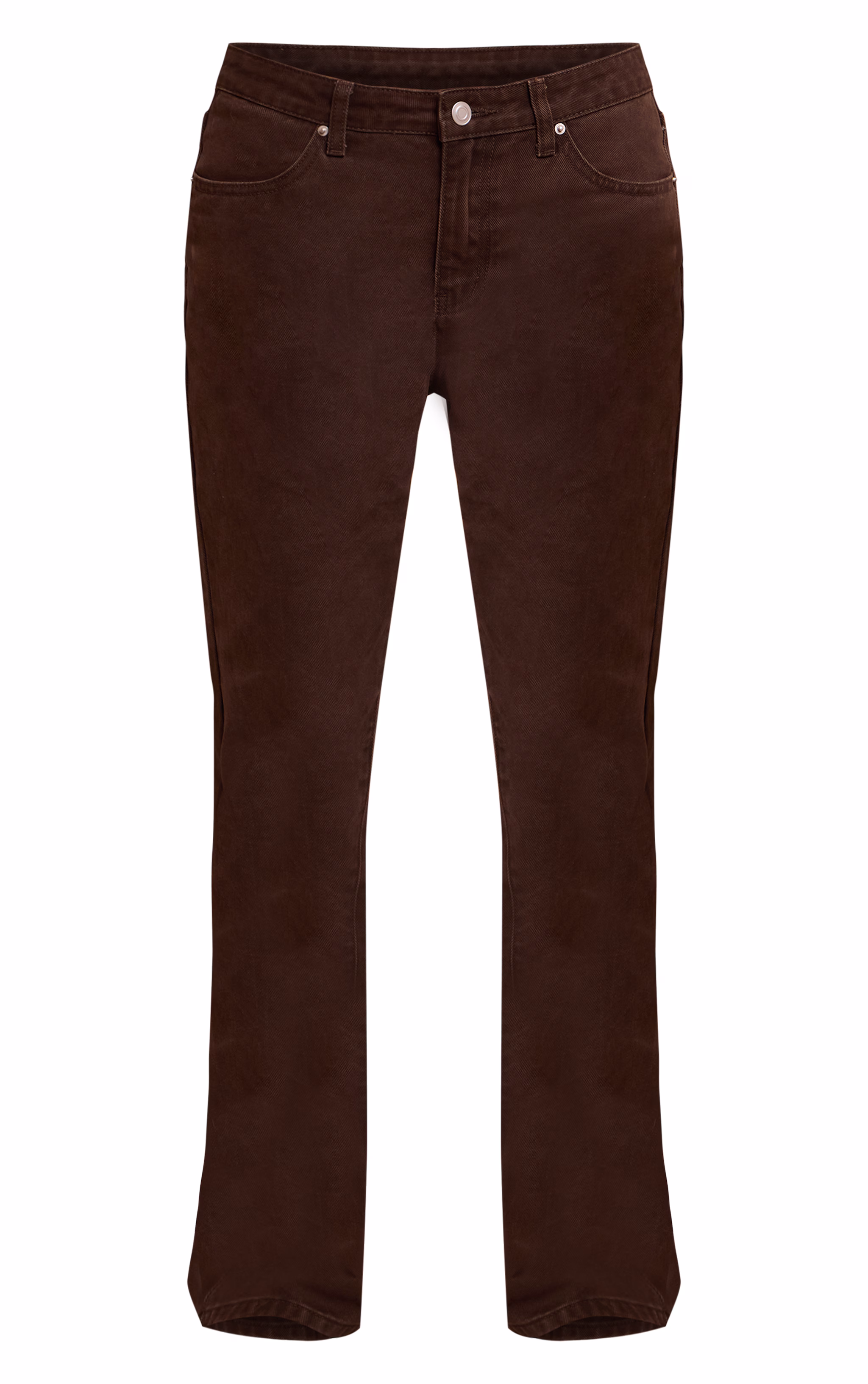 Dark Chocolate High Waist Straight Leg