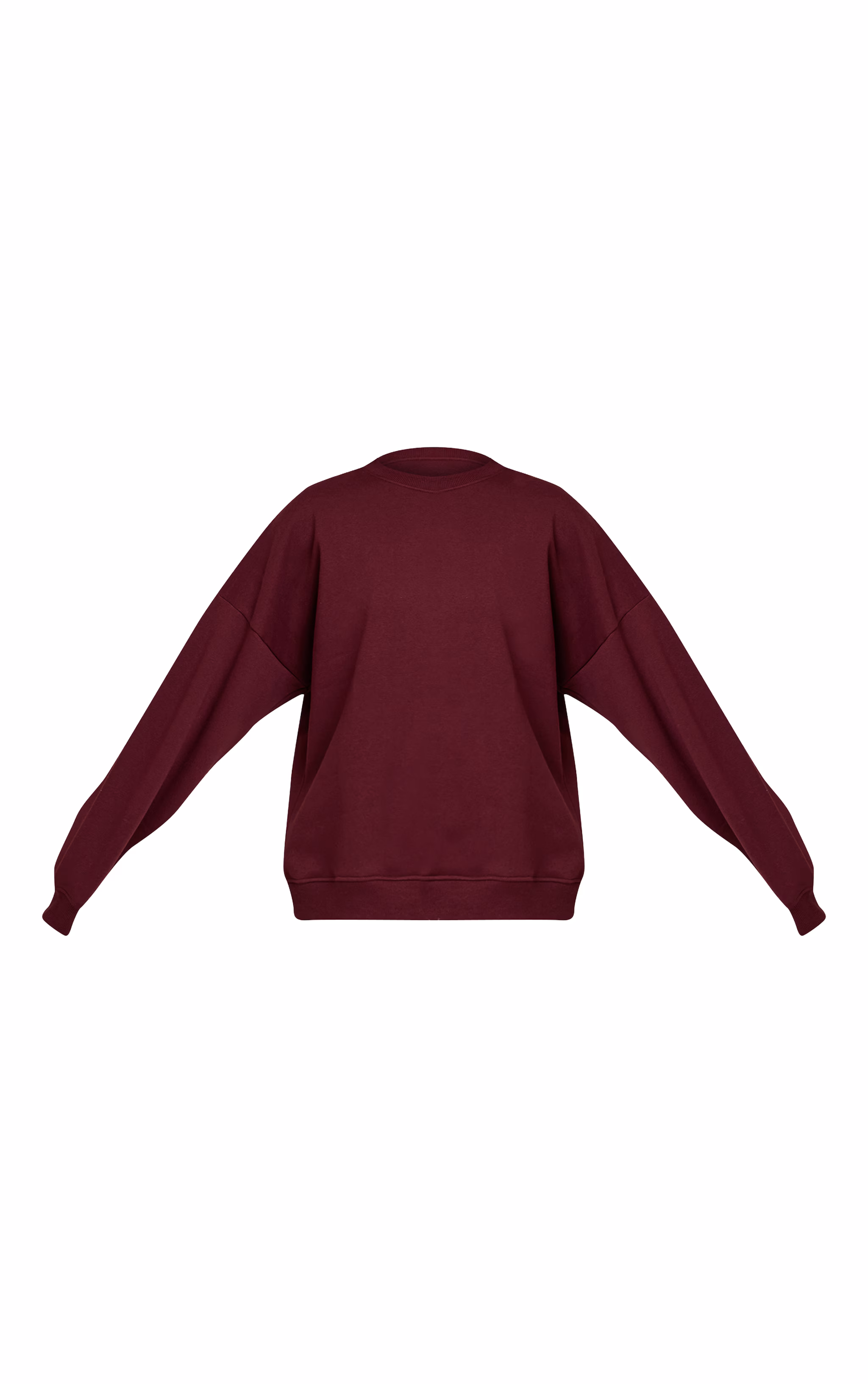 Wine Oversized Sweat Tracksuit Set