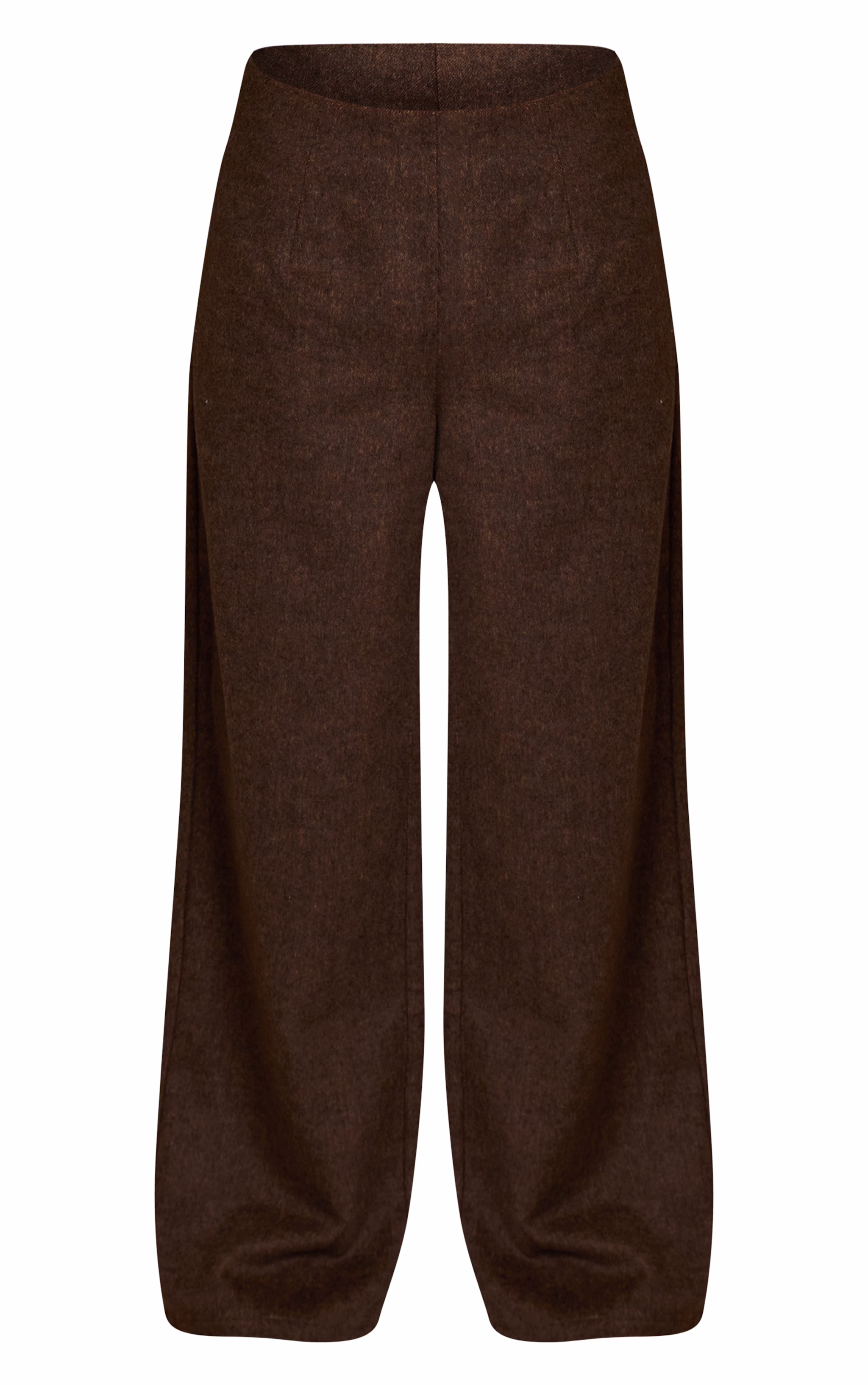 Dark Brown Brushed Pinstripe Pant