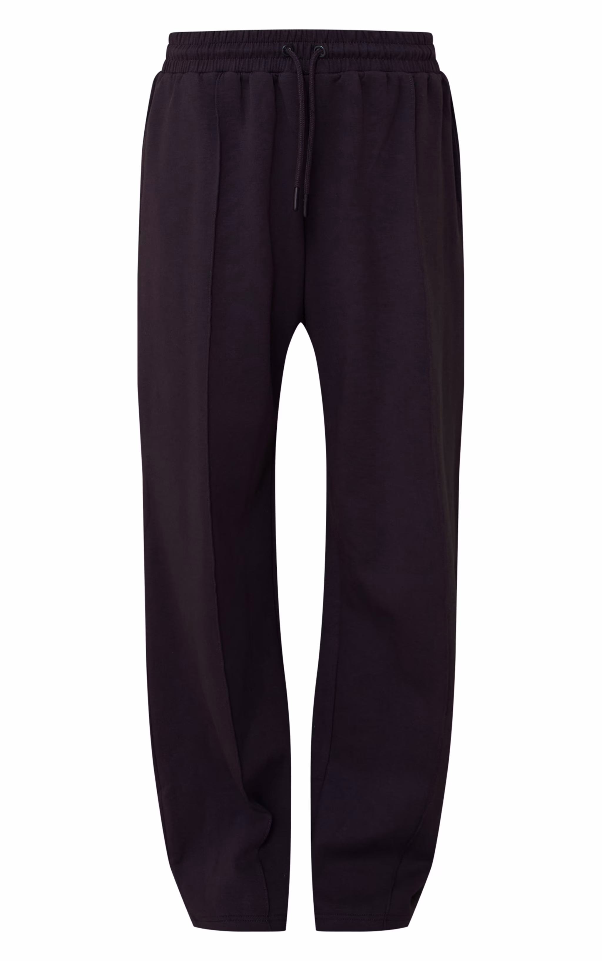 Navy Interlock Pintuck Straight Leg Sweatpant