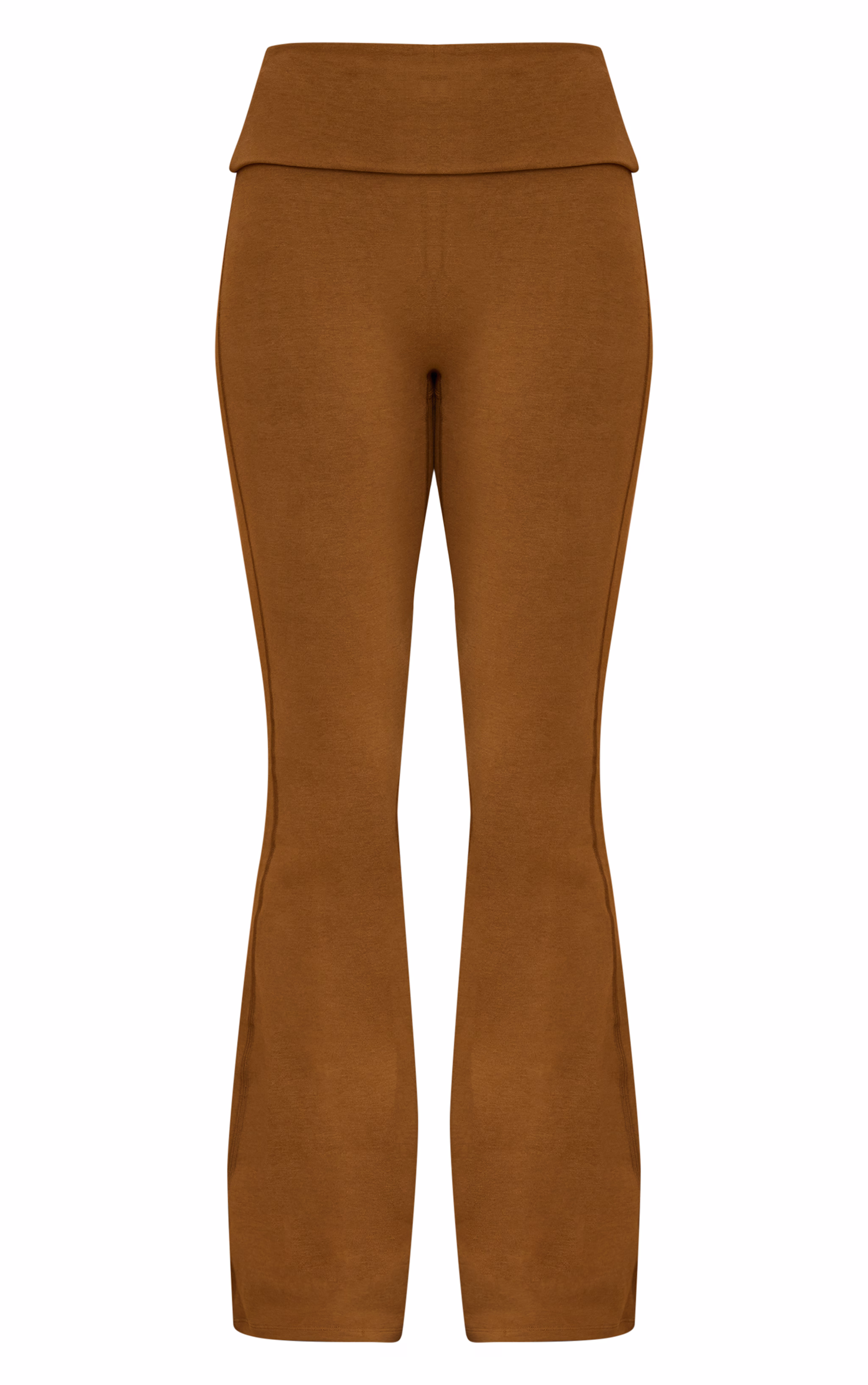 Tan Melange Soft Cotton Yoga Pant