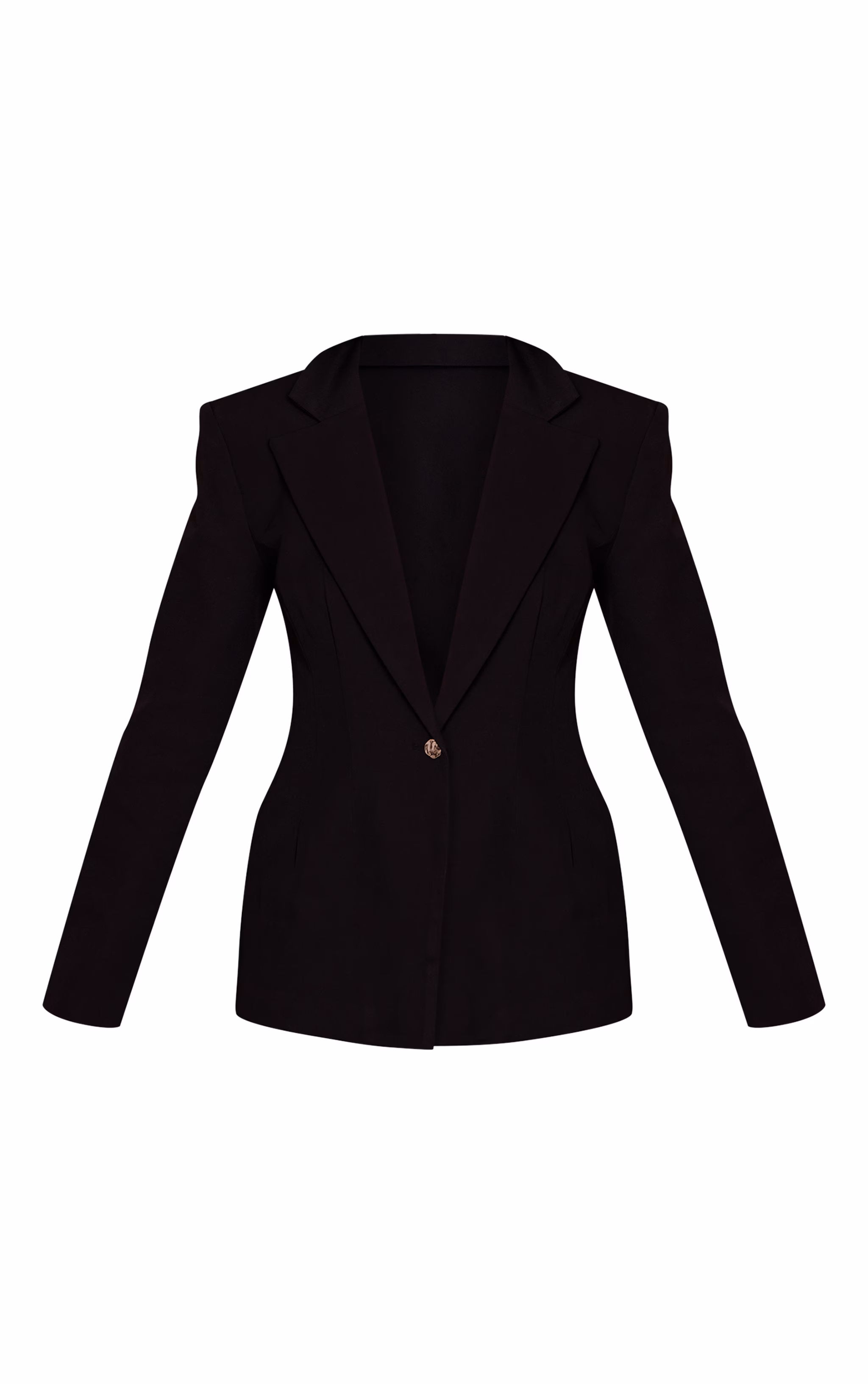 Black Cinch Hip Blazer