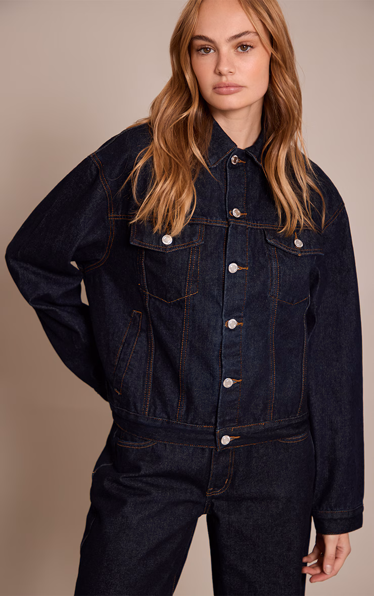Raw Indigo Oversized Classic Denim Jacket