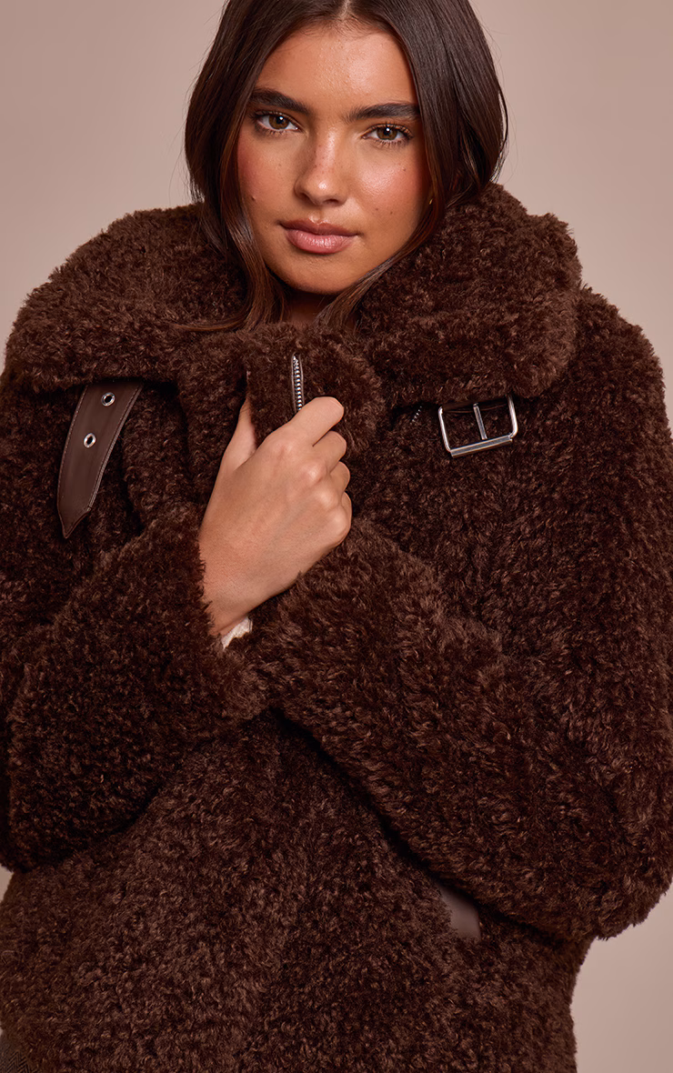 Chocolate Brown Borg Aviator