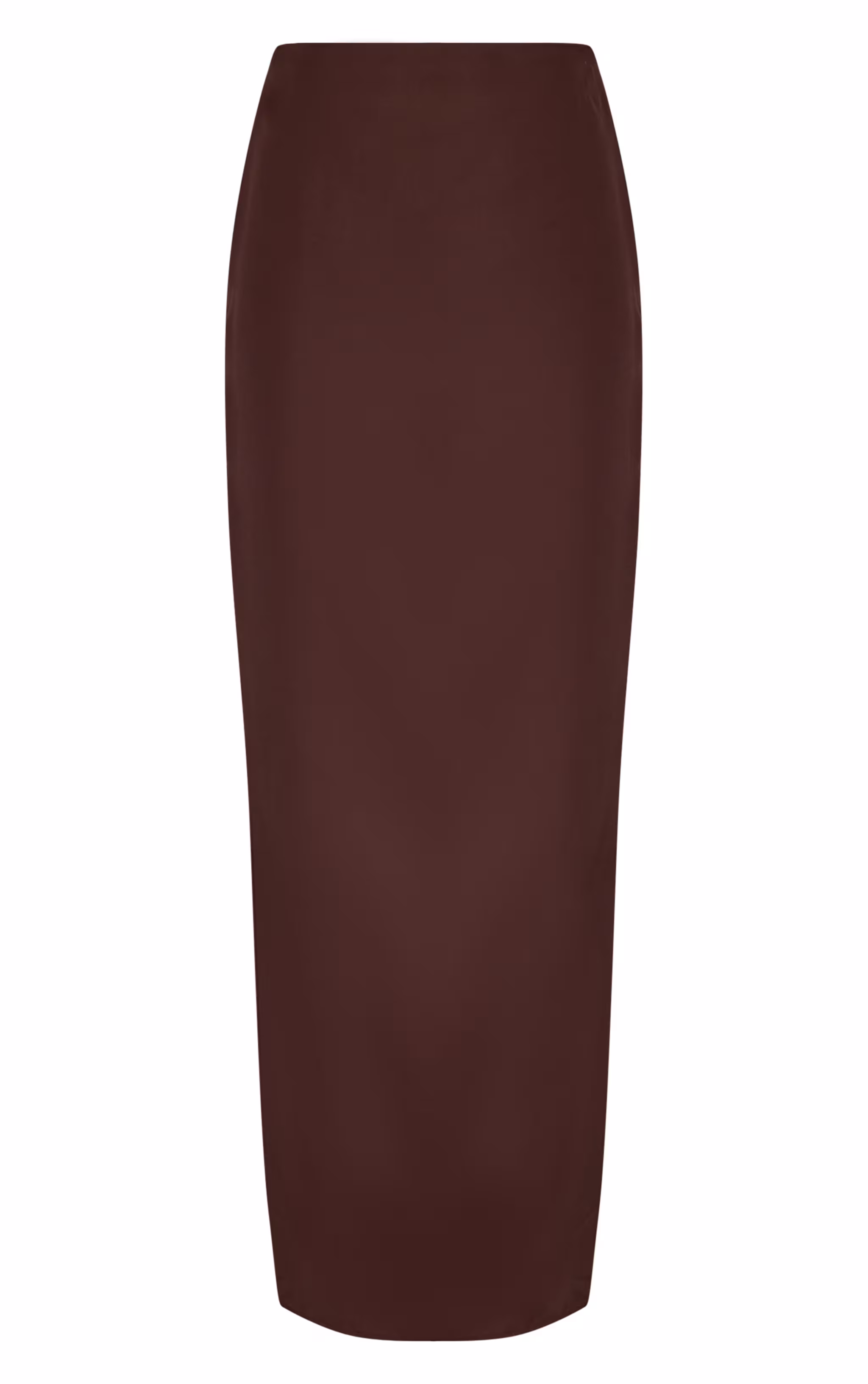 Brown Chiffon Maxi Skirt