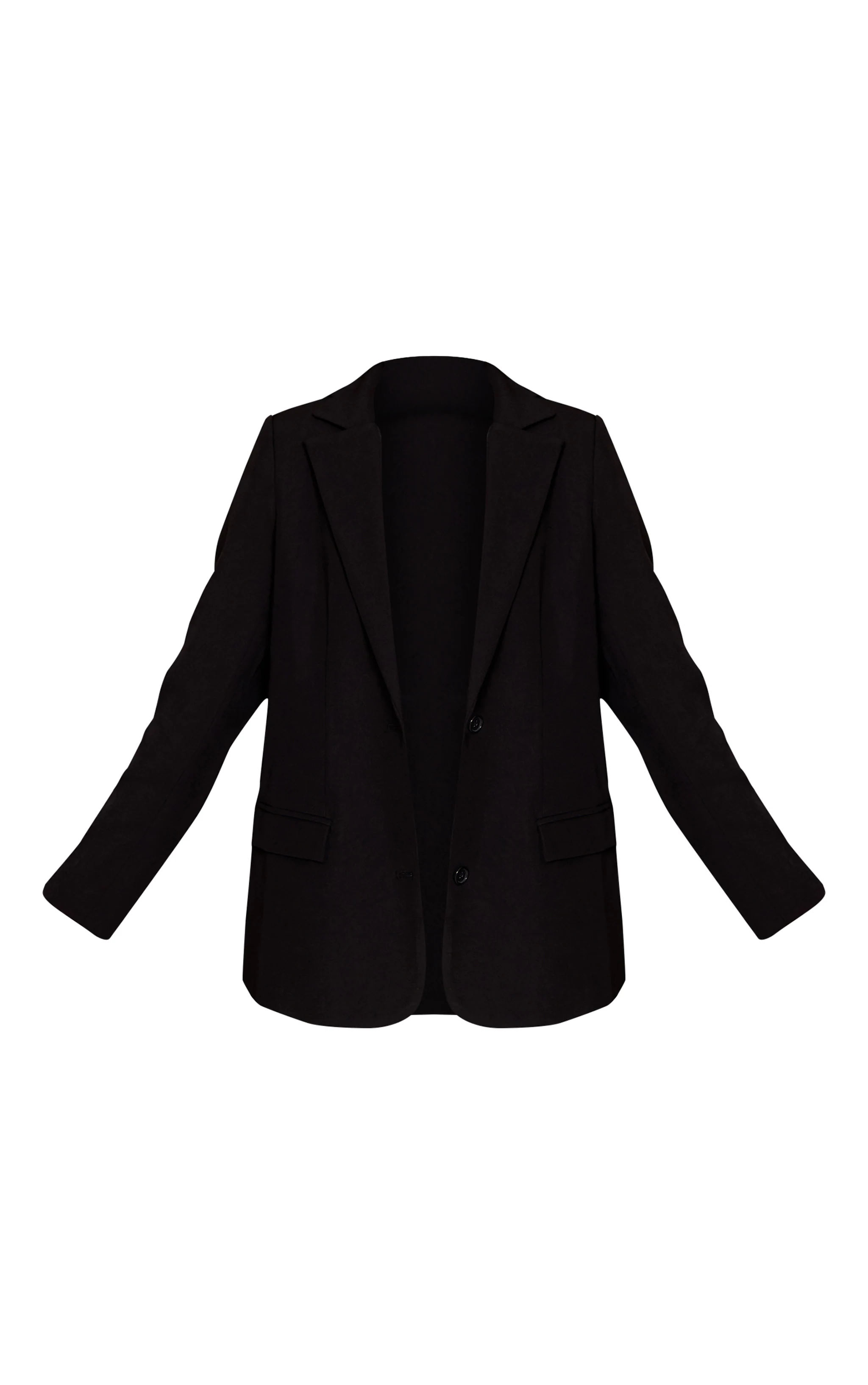 Black Longline Oversized Blazer