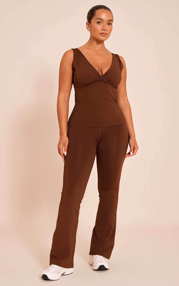 Shape Chocolate Sculpt Wrap V Front Wide Leg Pants