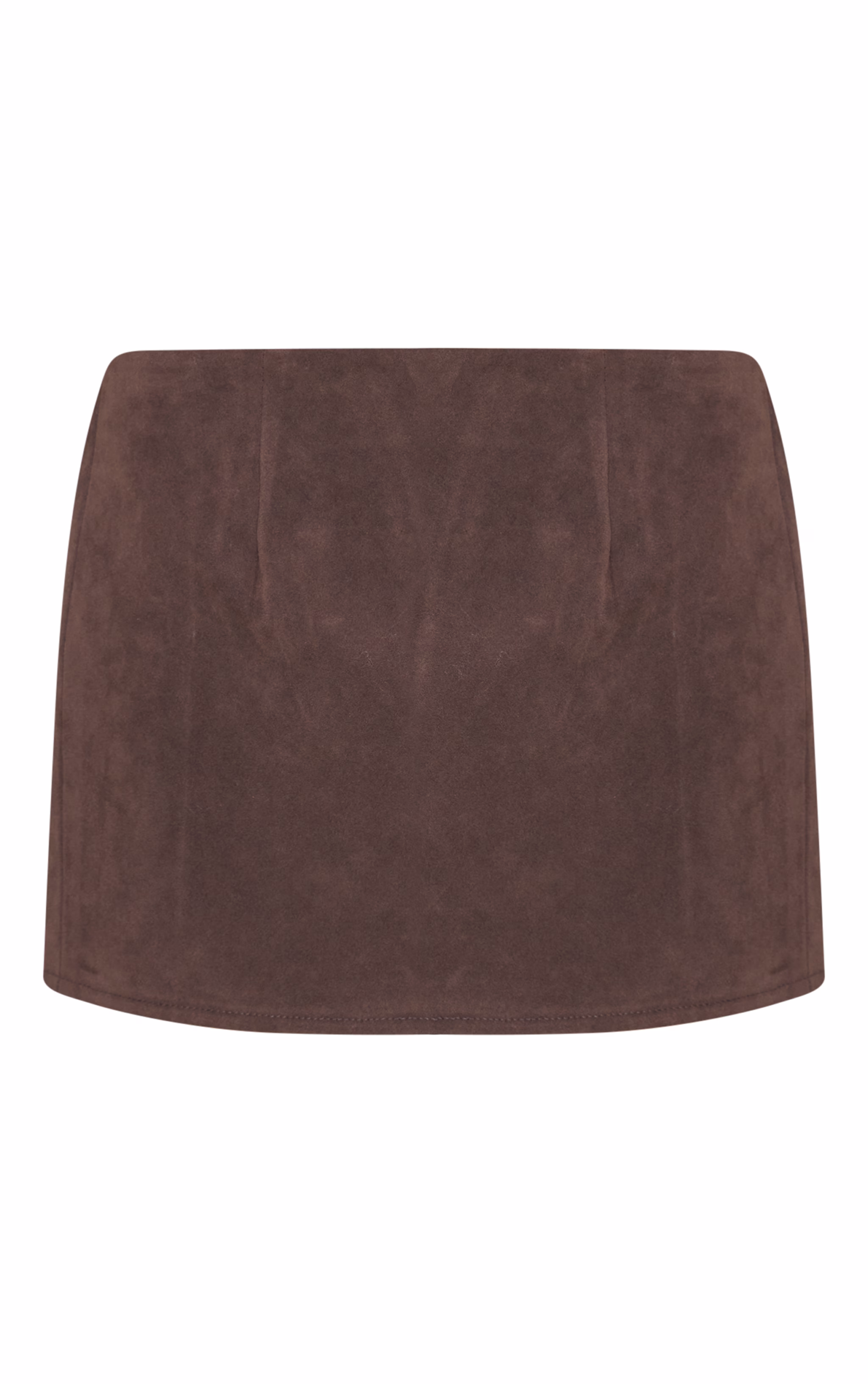Khaki Suede Mini Skirt