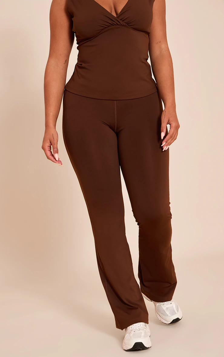 Shape Chocolate Sculpt Wrap V Front Wide Leg Pants