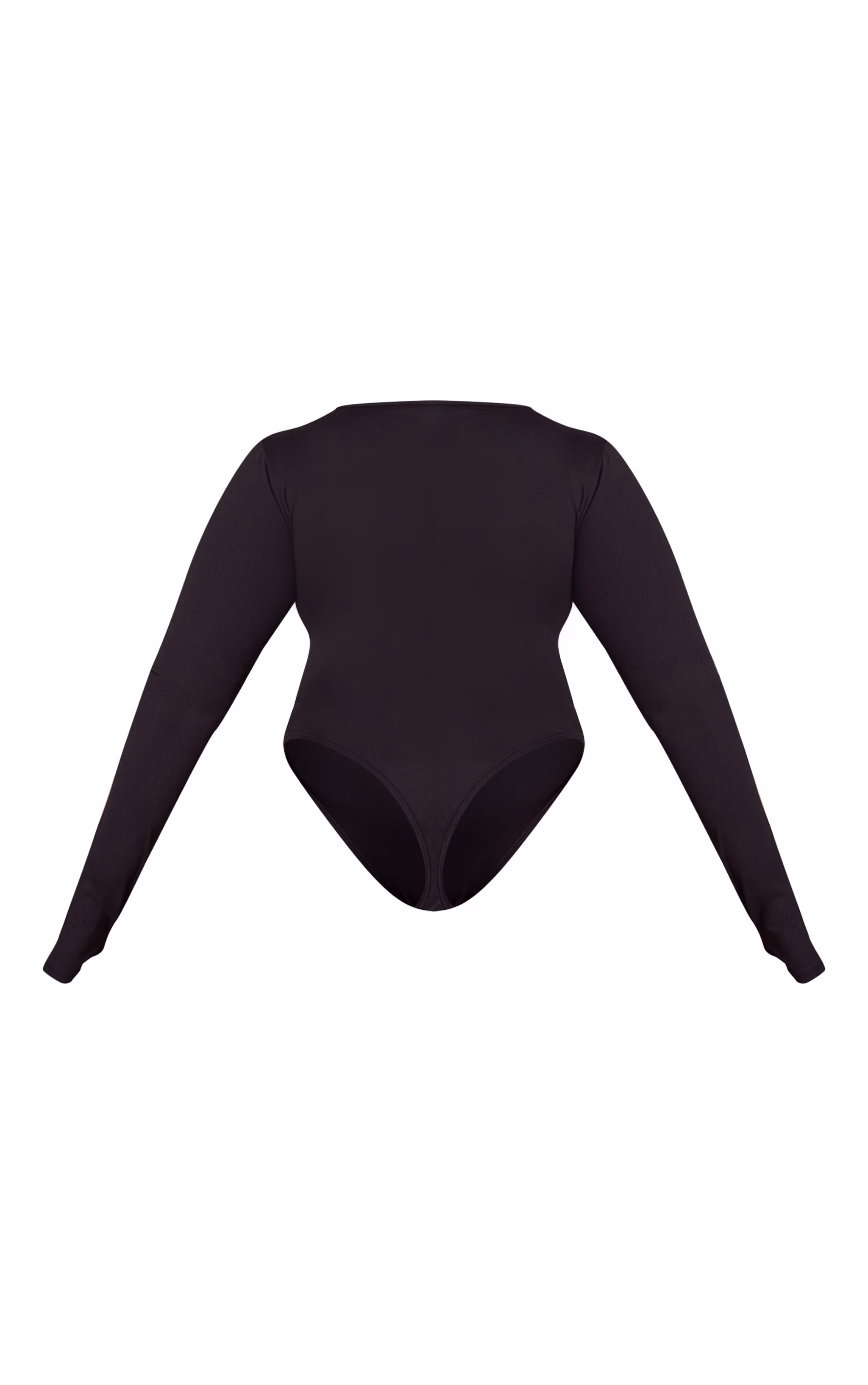 Plus Black Sculpt Long Sleeve Bodysuit