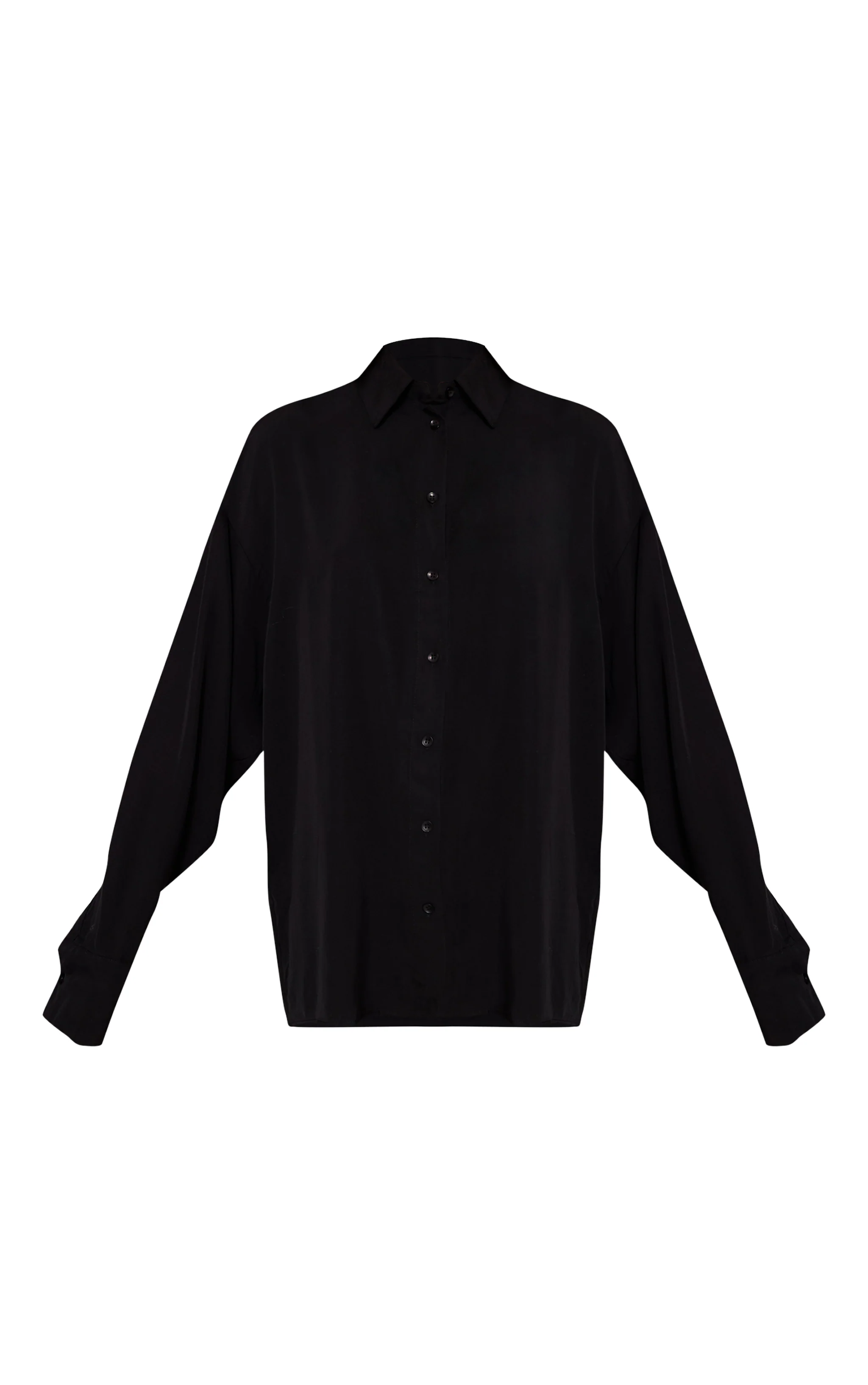 Black Tencel Oversized Shirt