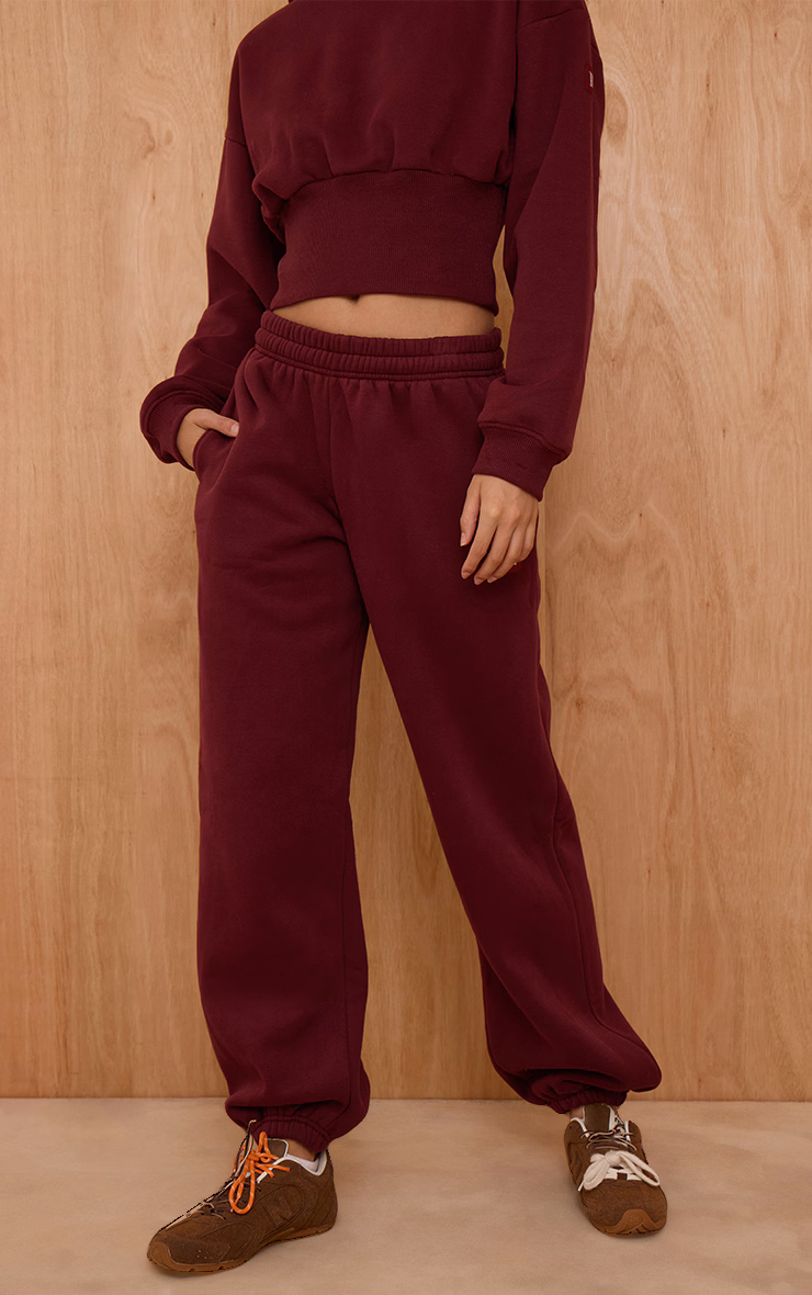 PLT Wine Tab Drawcord Cuff Sweatpants