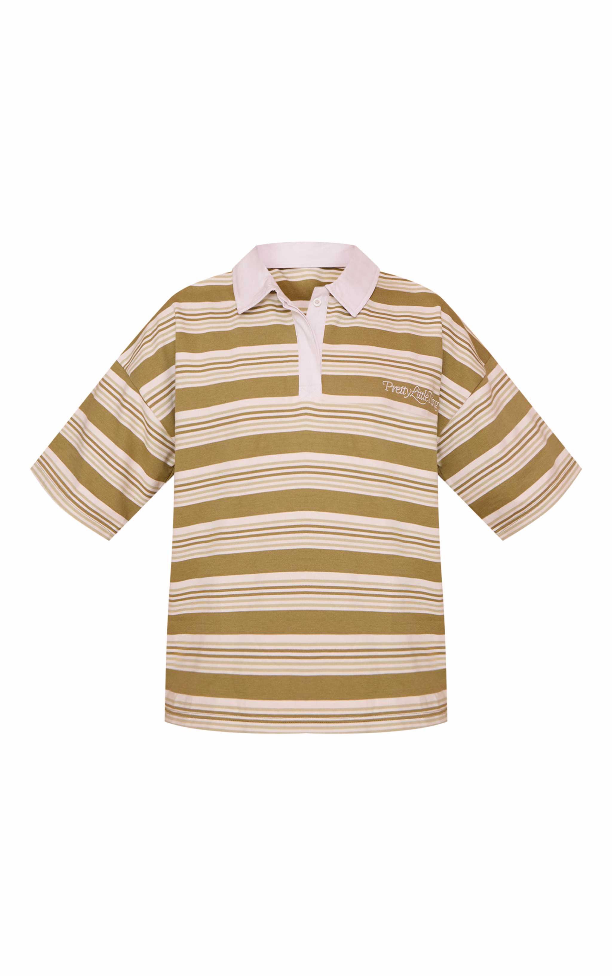 Sage Striped Polo Tshirt