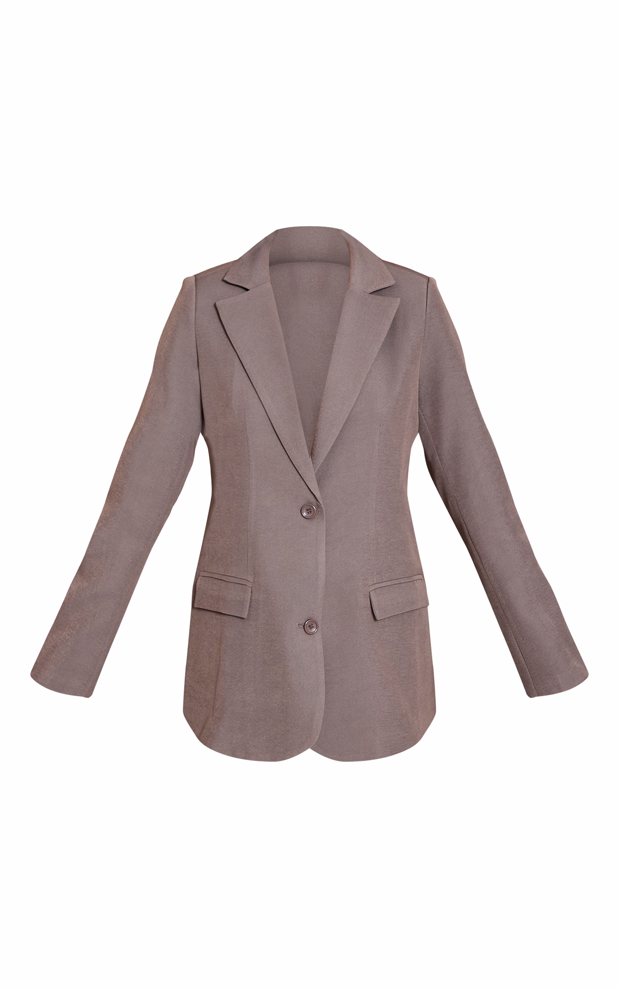 Grey Oversized Longline Blazer