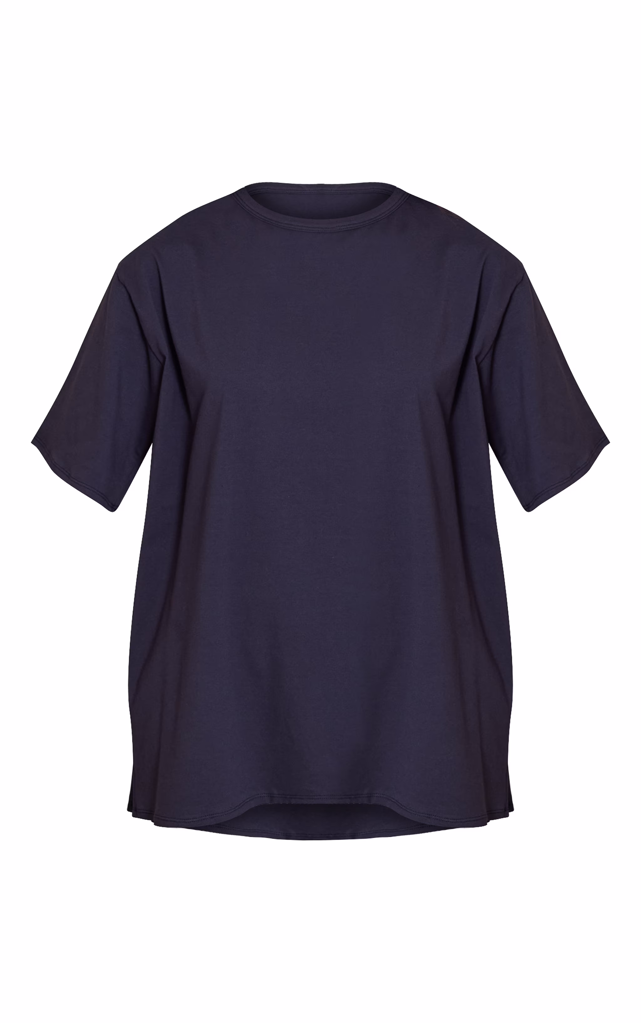 Navy Cotton Basic Oversized T-shirt