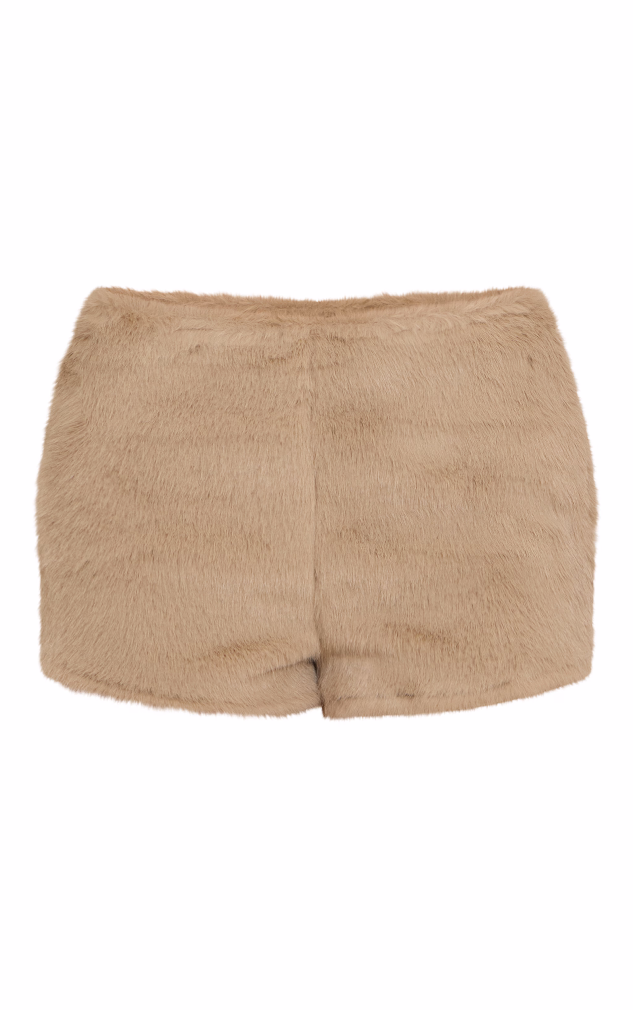 Beige Fur Hot Pants