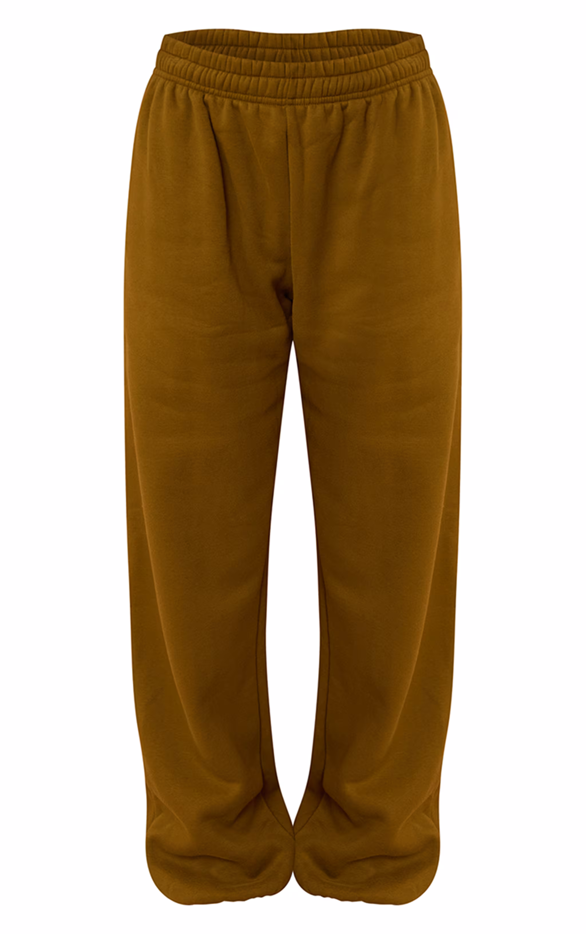 Olive Cotton Fleece Cuffed Sweat Pants