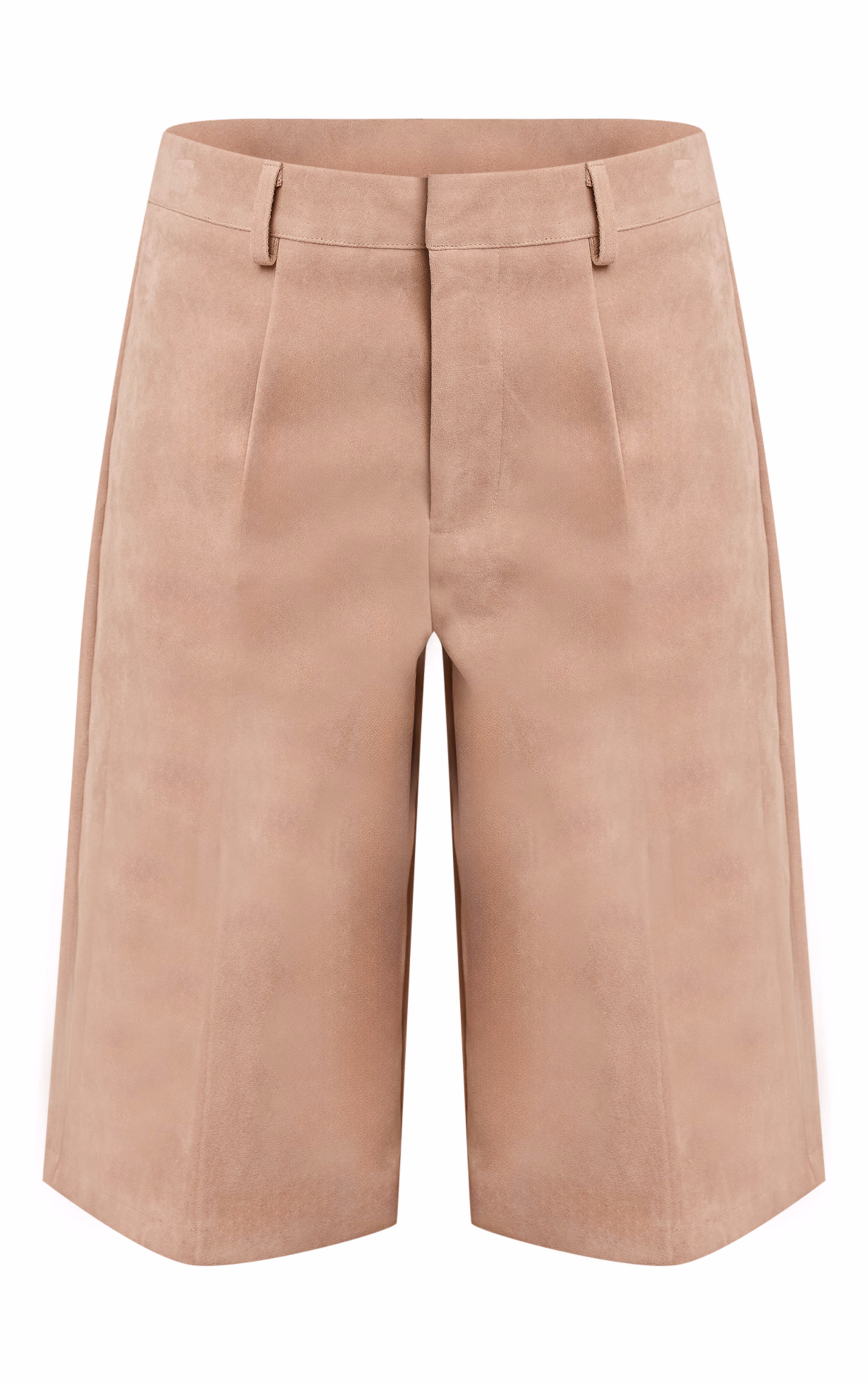Sand Faux Suede Jorts