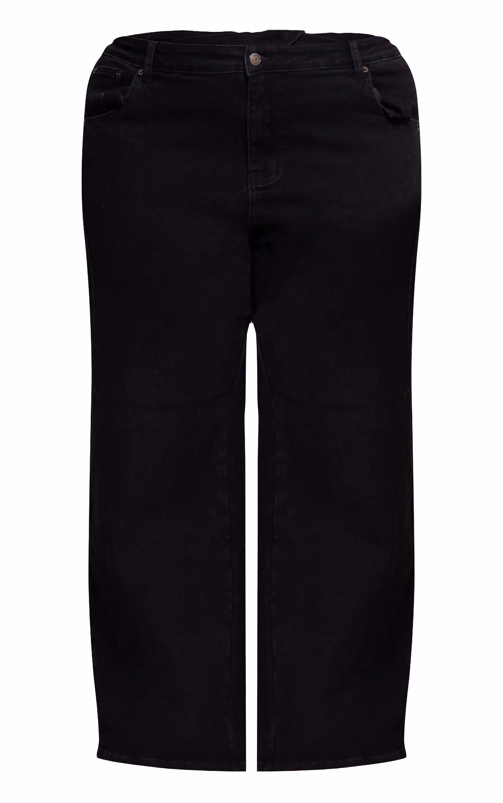 Plus Washed Black Adjustable Waistband Detail Jean