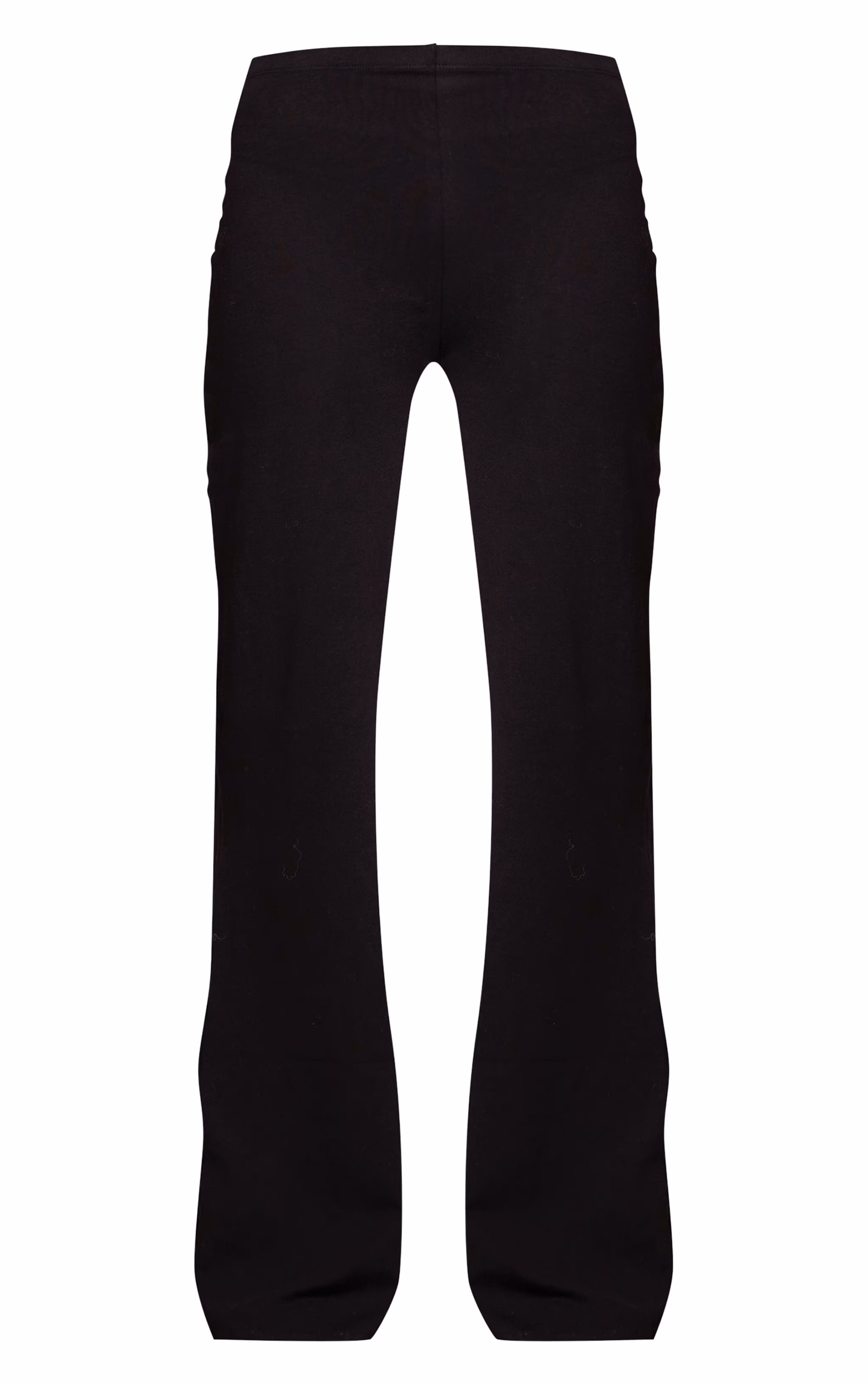 Black Soft Cotton Flared Pants
