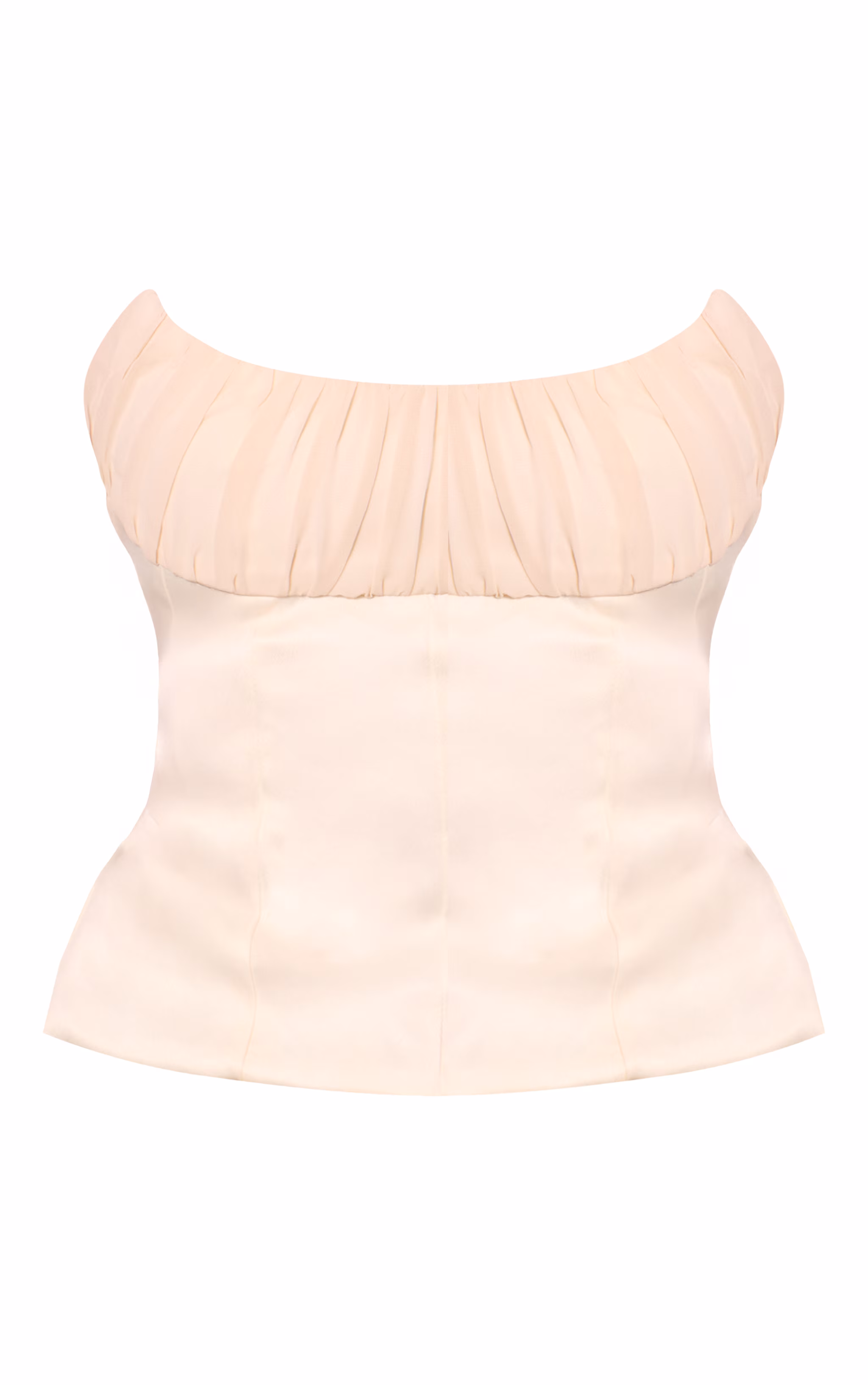 Cream Chiffon Bust Bandeau Corset