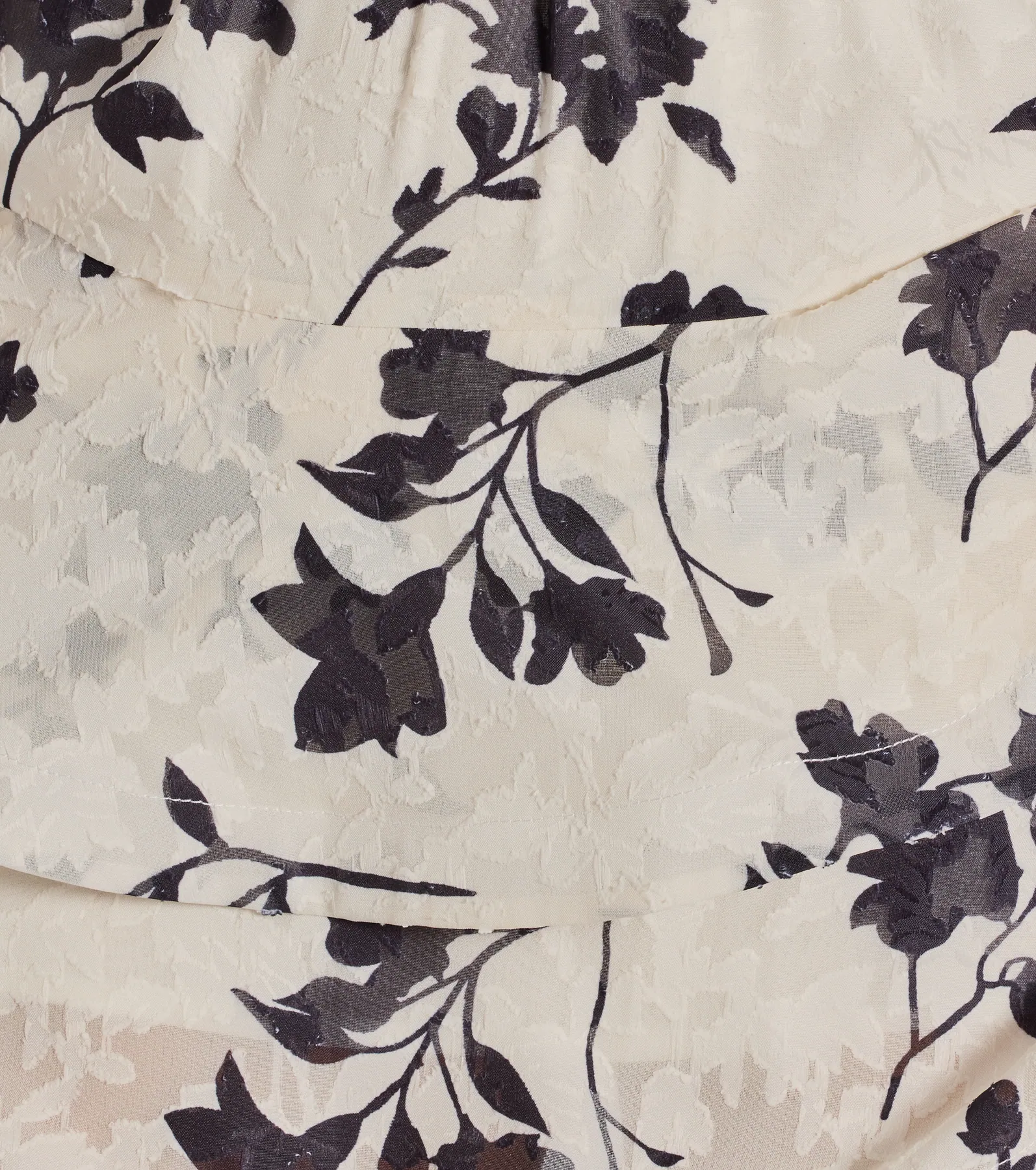 Chantel Bow Tie V-Neck Floral Ruffle Skater Dress