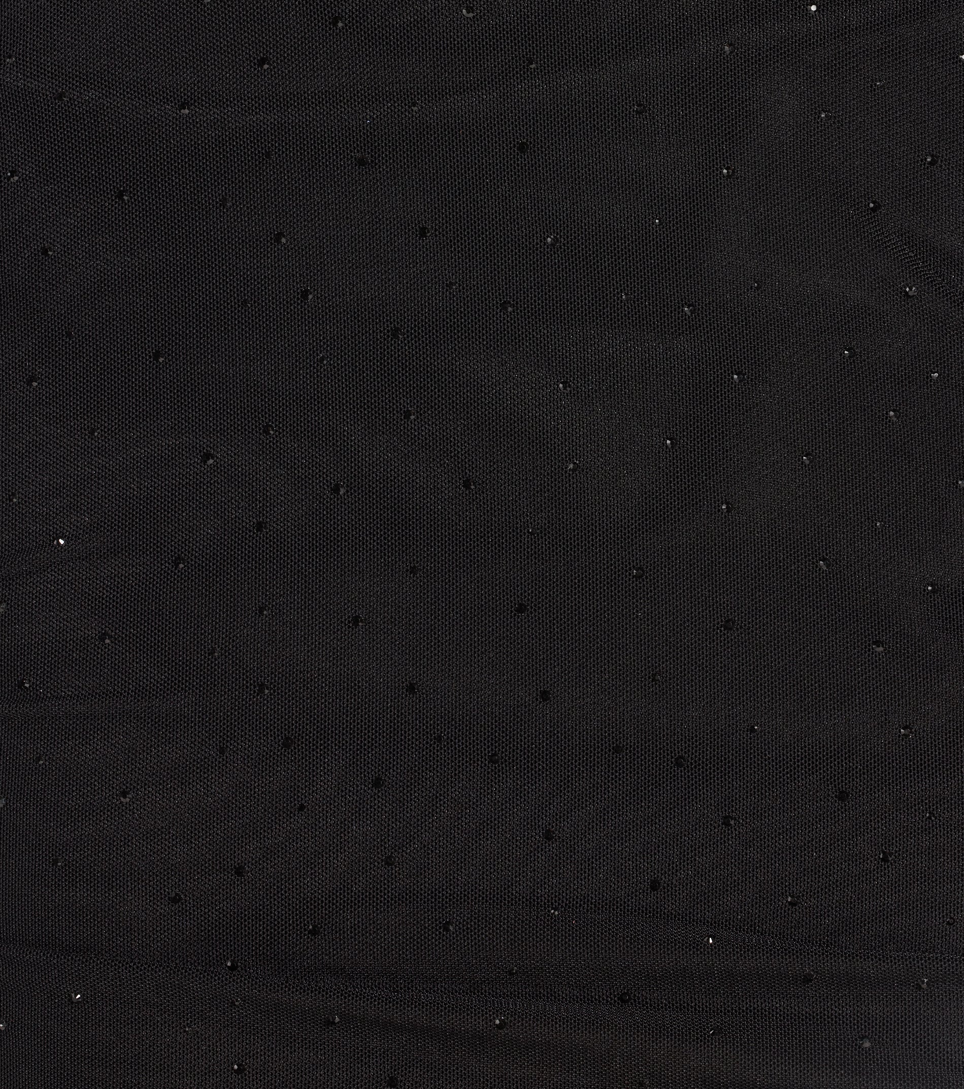 Alluring Shine Rhinestone Mesh Long Sleeve Mini Dress