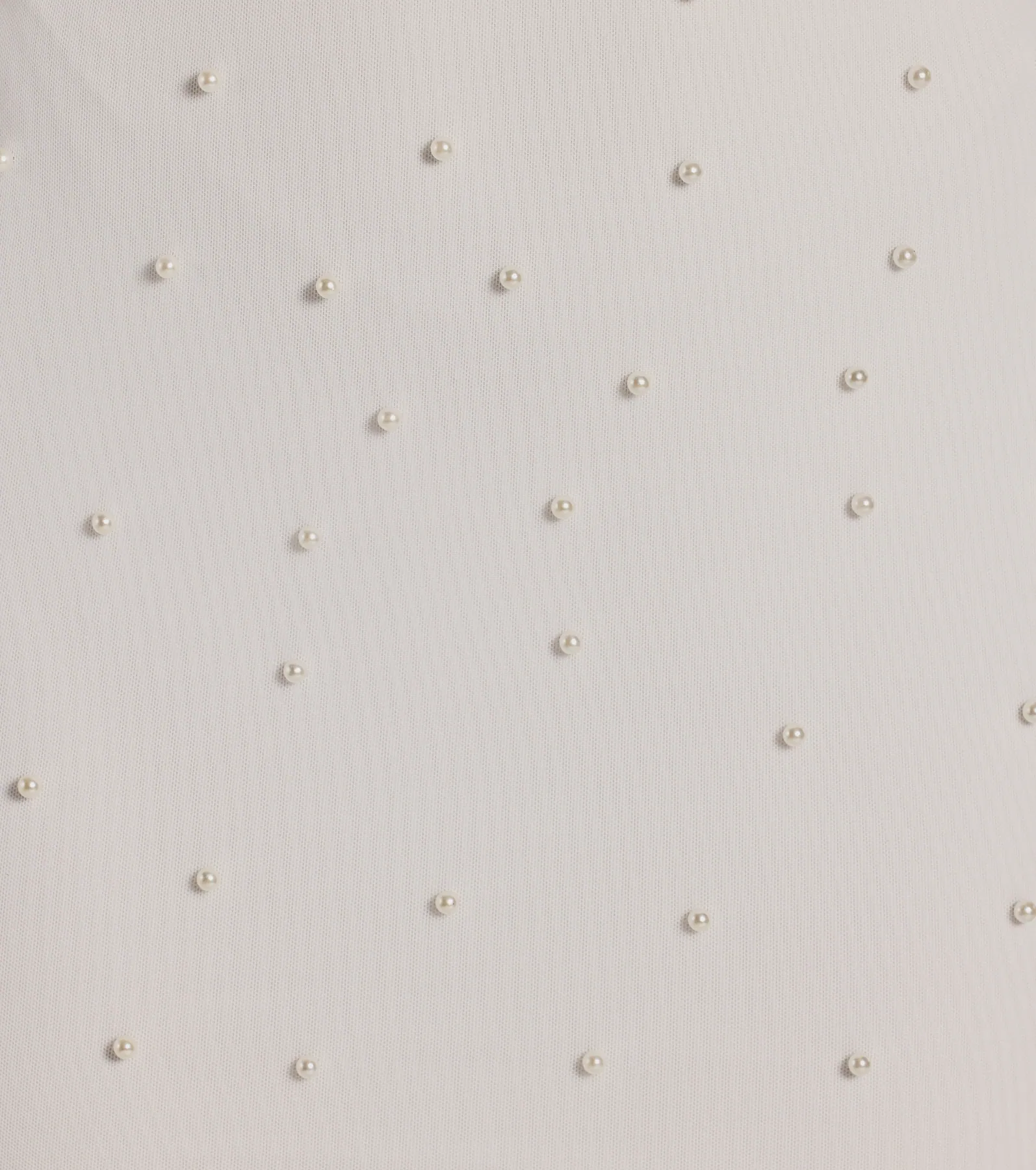 Upscale Company Cowl Halter Faux Pearl Mini Dress