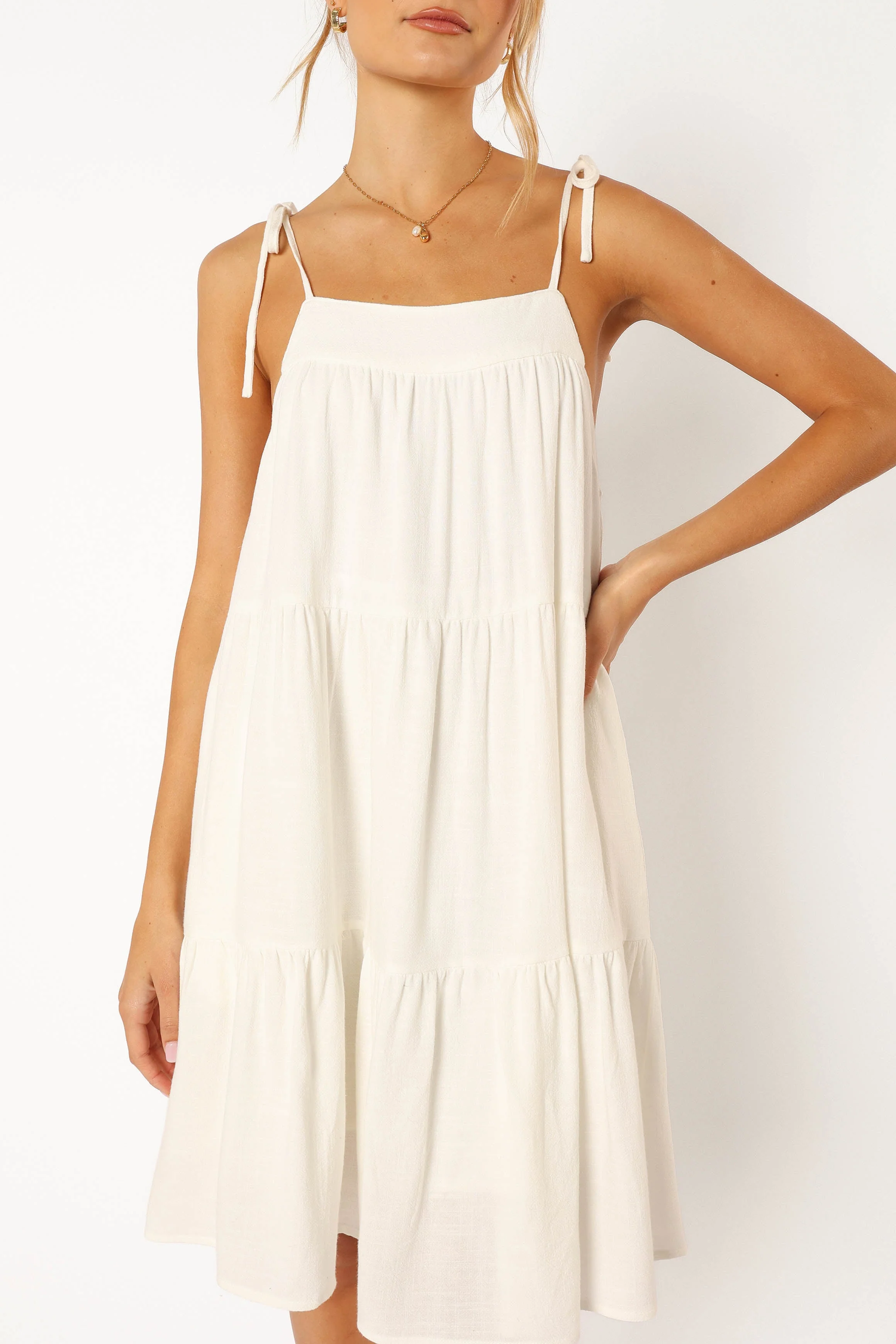 Lewis Mini Dress - White
