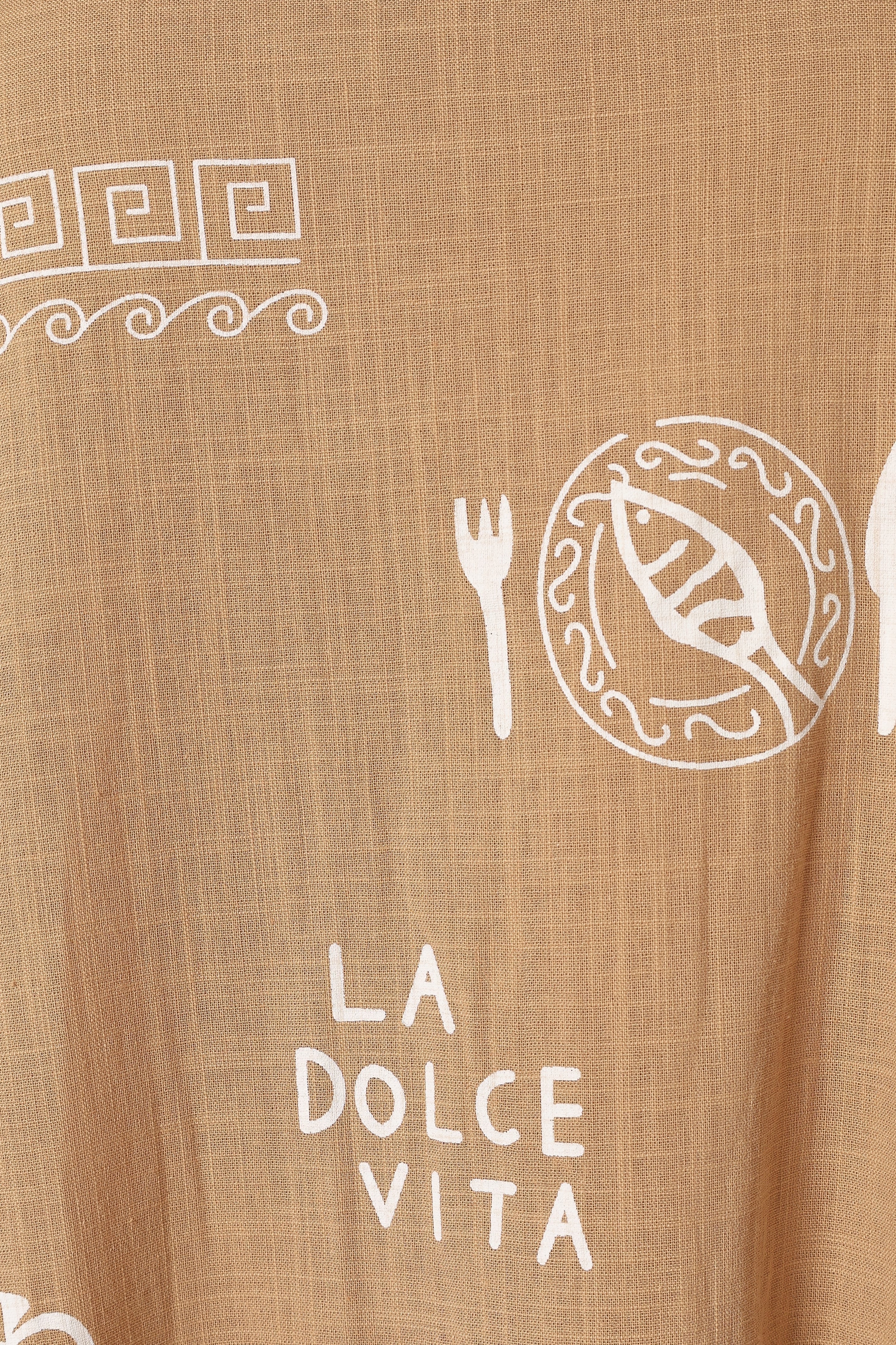 Rue Maxi Dress - Tan White