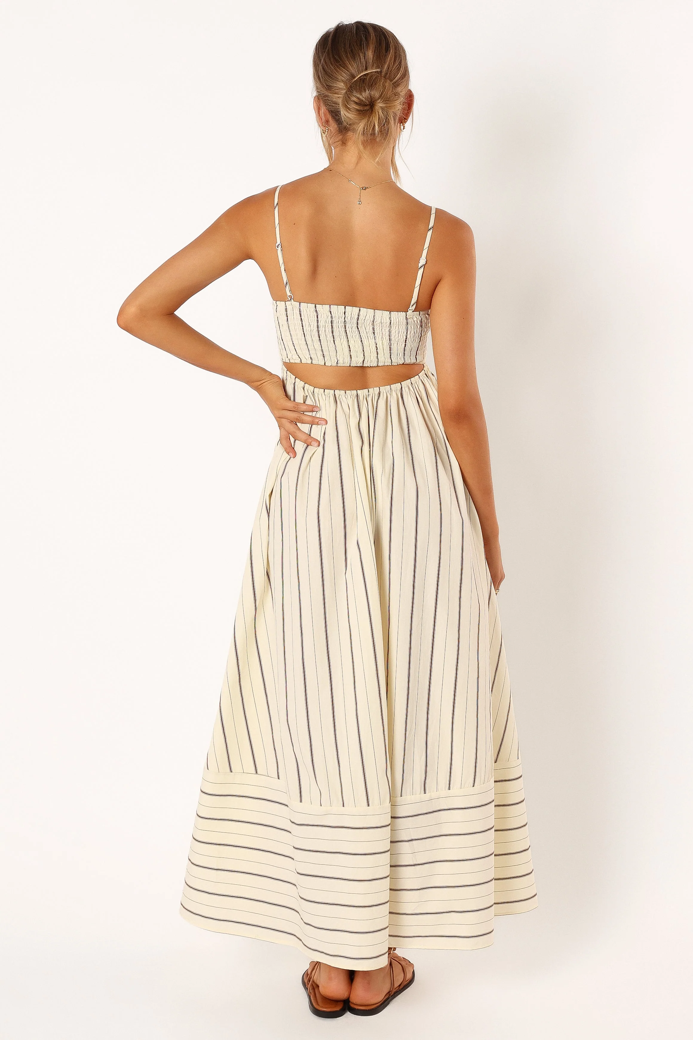 Pixie Maxi Dress - Beige Tan