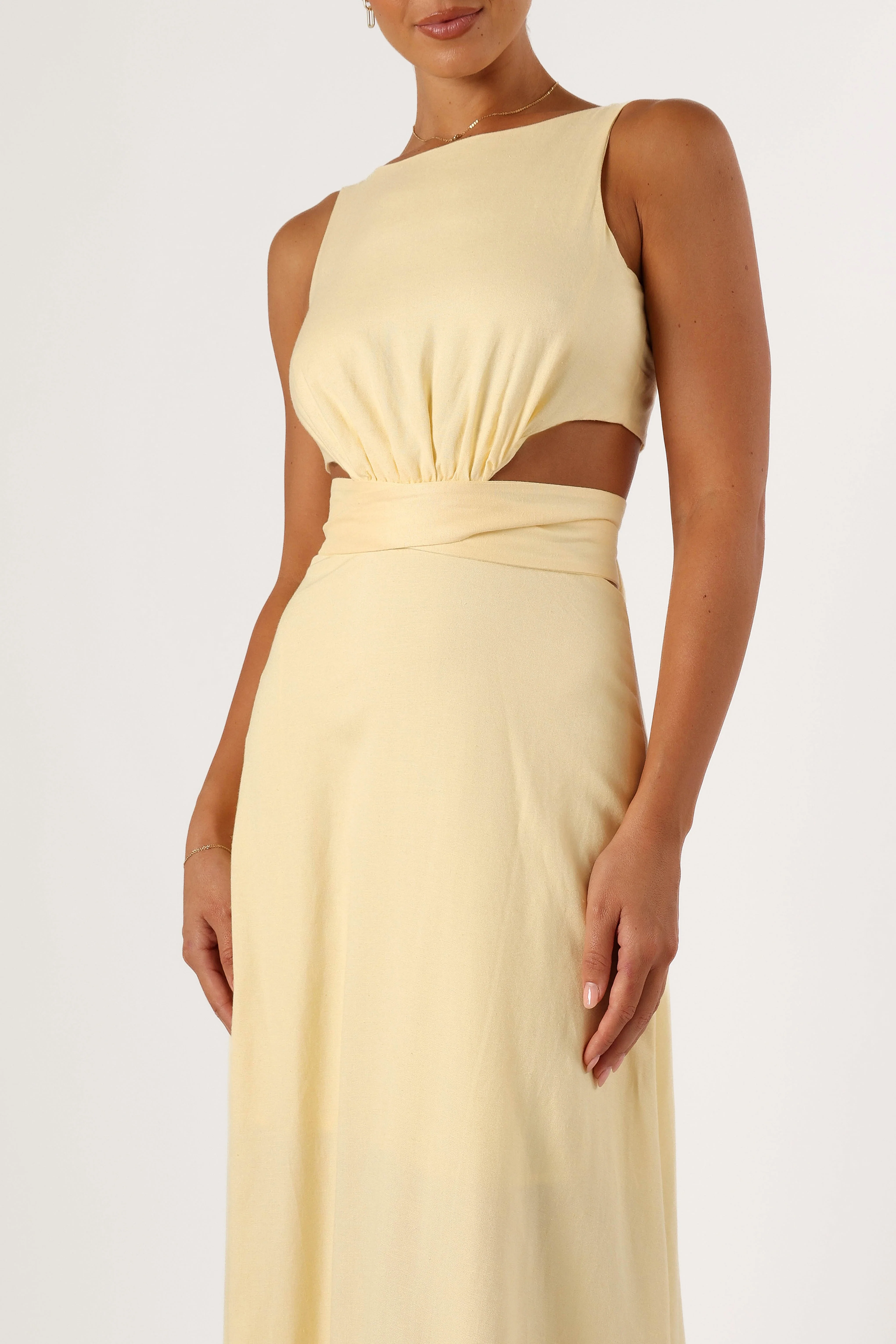 Levin Midi Dress - Lemon