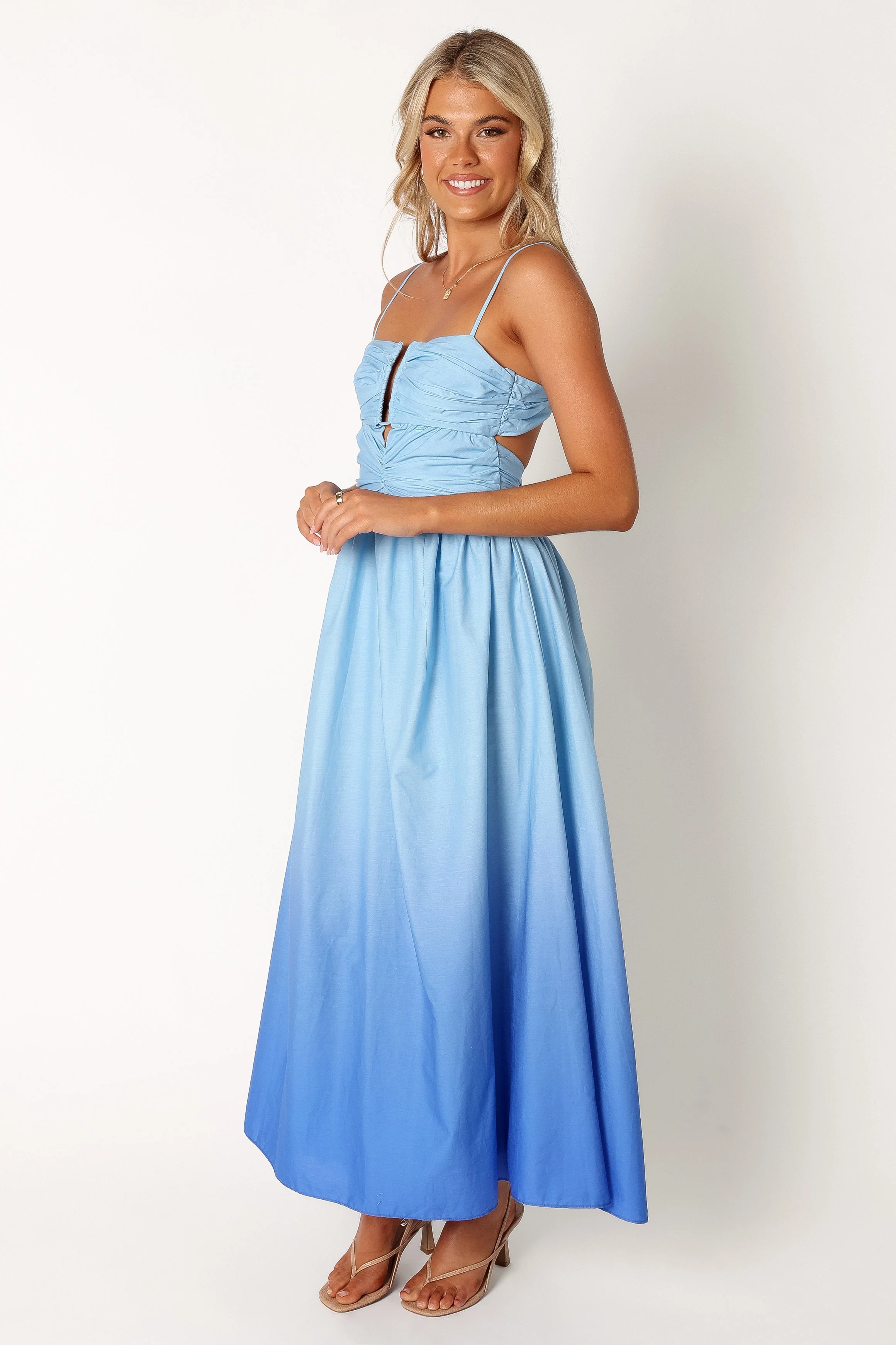 Natalia Midi Dress - Blue Gradient