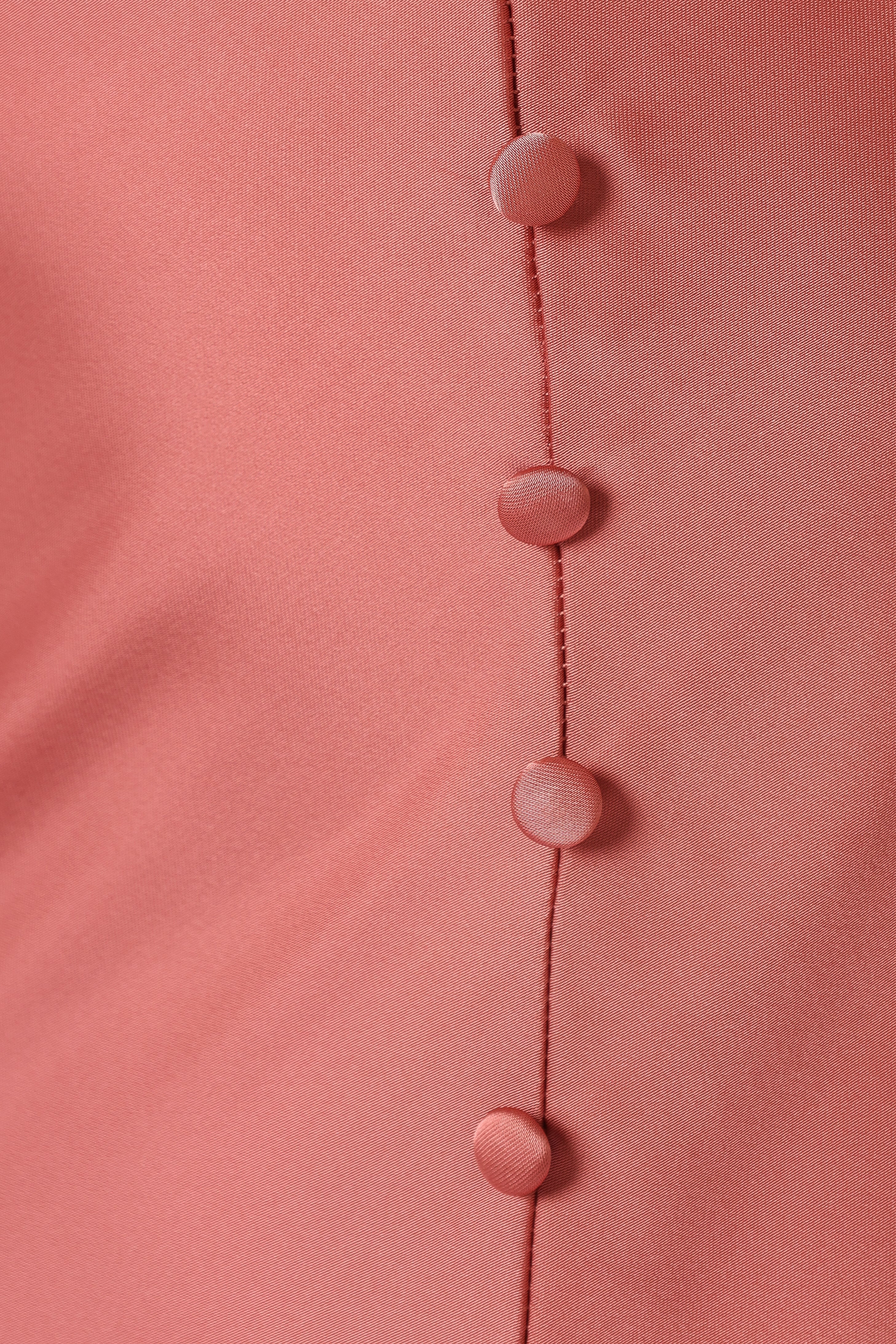 Harlow Button Down Midi Slip Dress - Dusty Rose