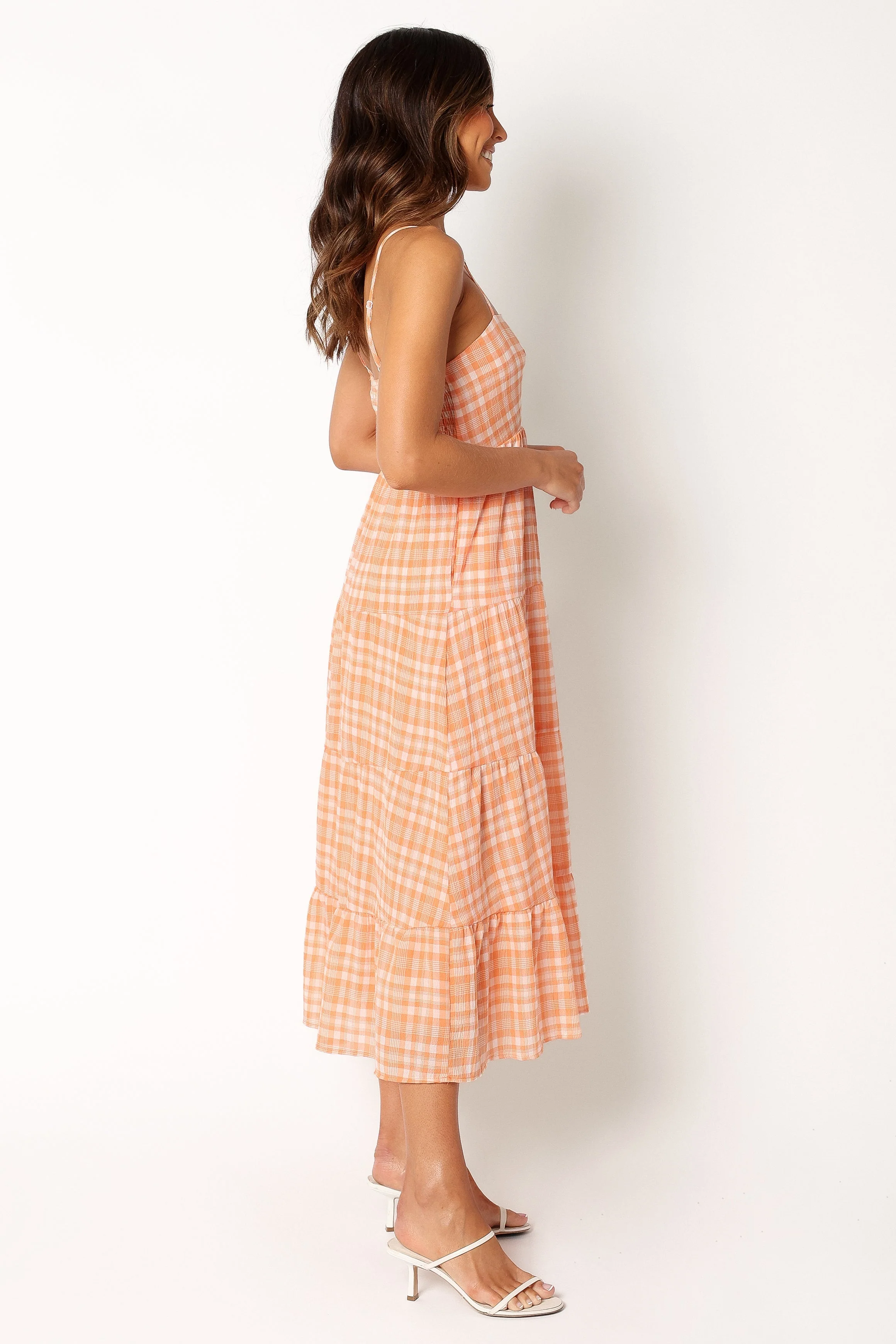 Bertie Midi Dress - Orange