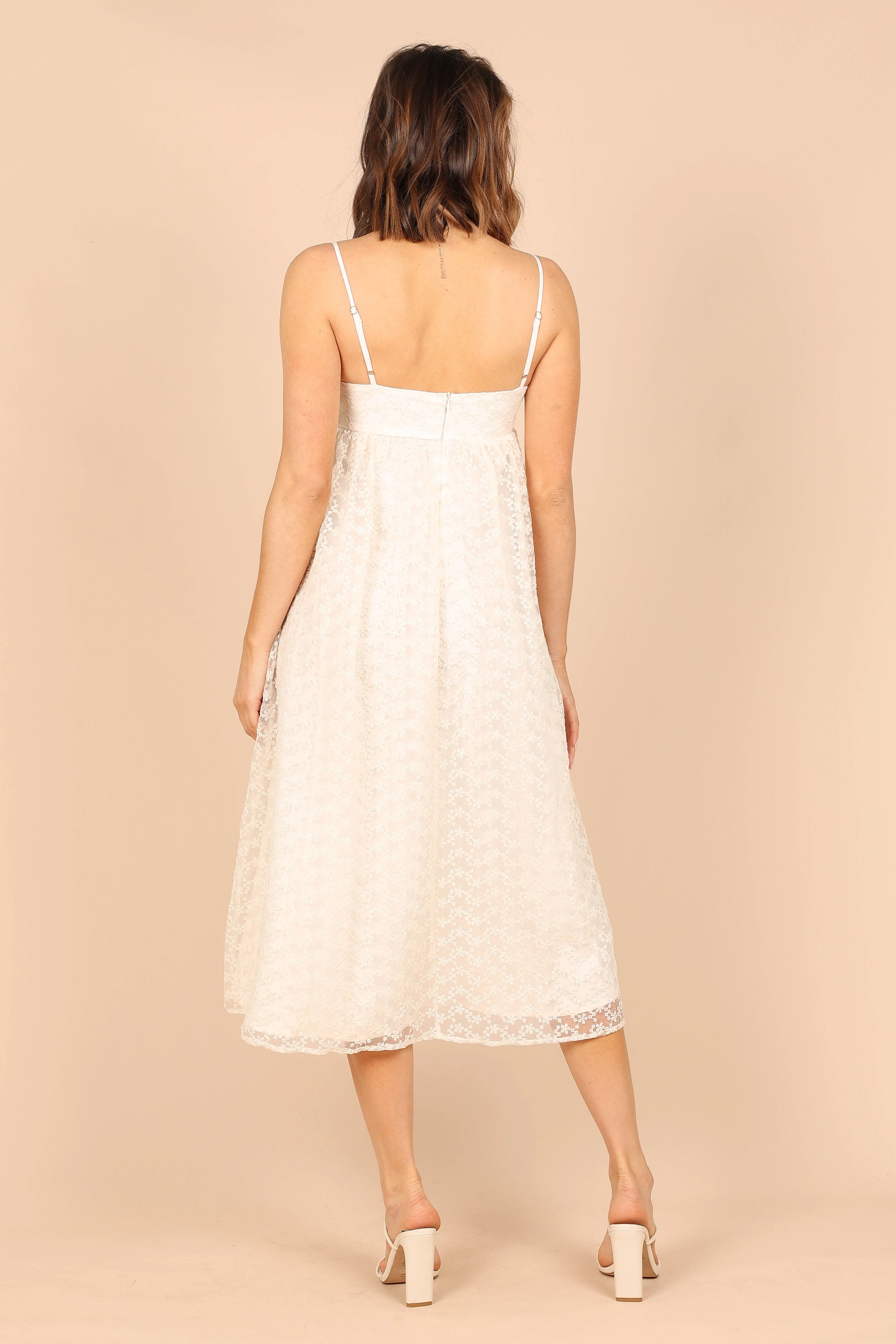 Fleaur Midi Dress - Beige